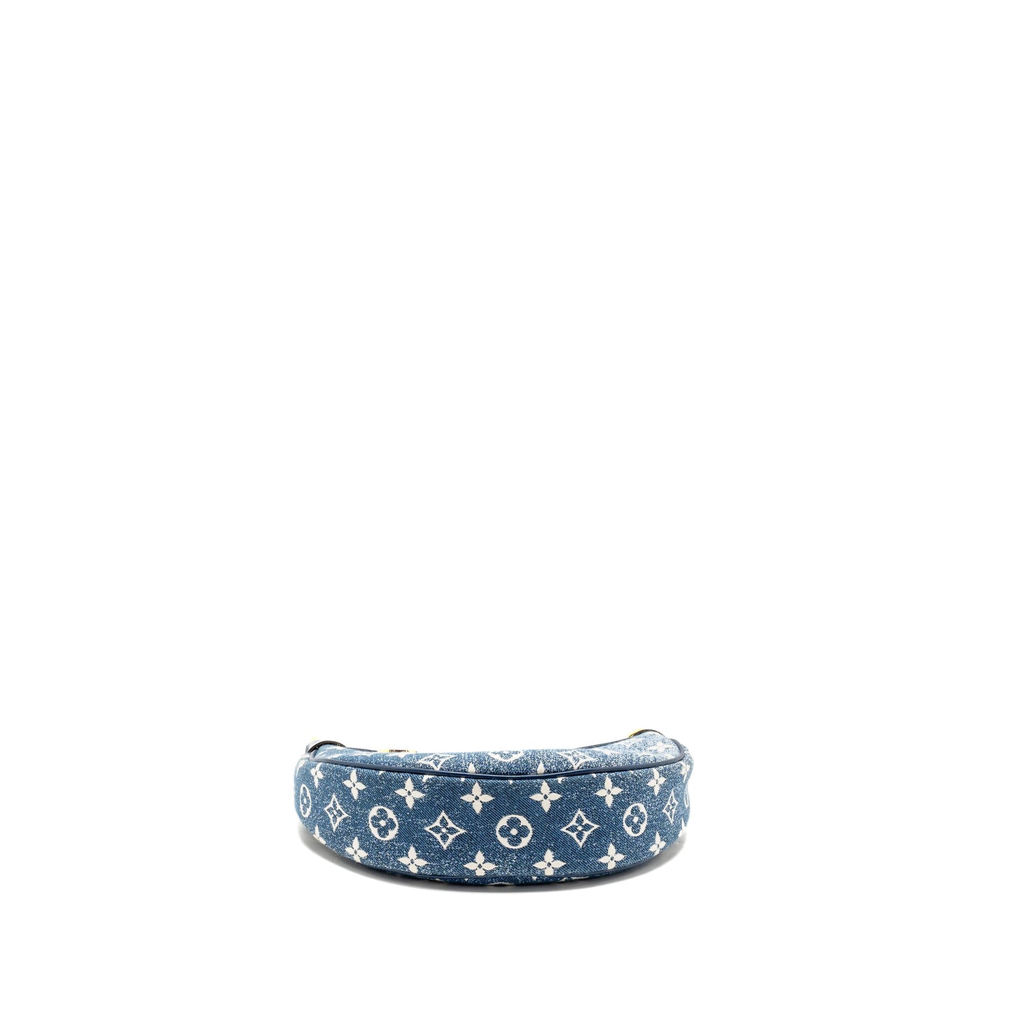 Louis Vuitton Half-Moon Loop Baguette Purse Denim Blue