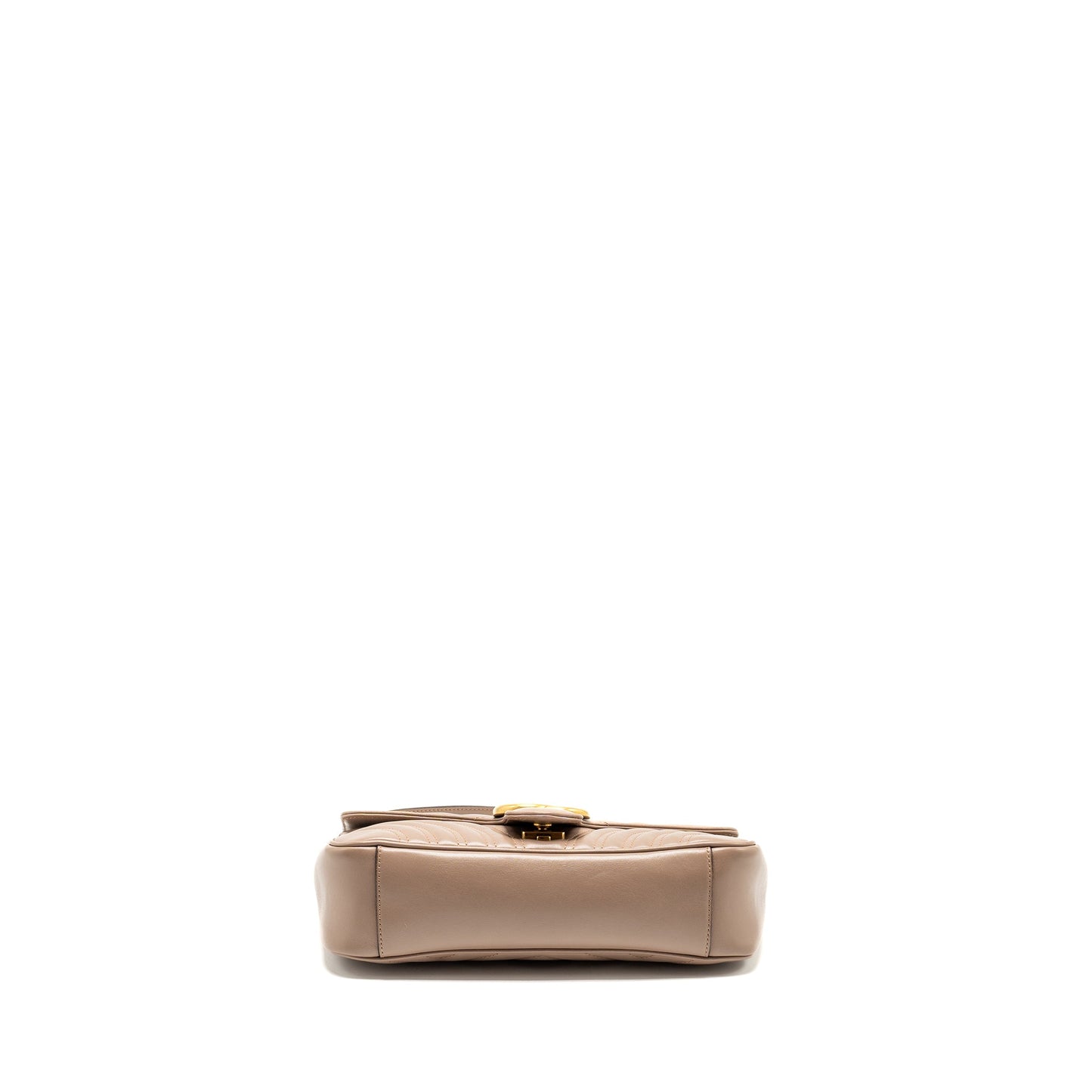 GUCCI Small Marmont Mini Purse Calfskin Beige