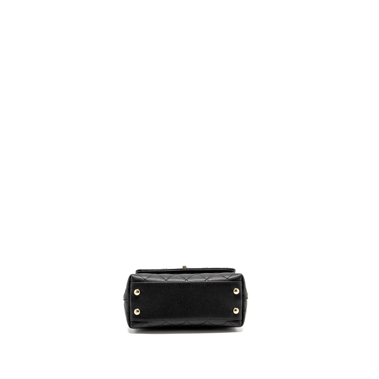 Chanel Mini CocoHandle Caviar Black LGHW (Microchip)