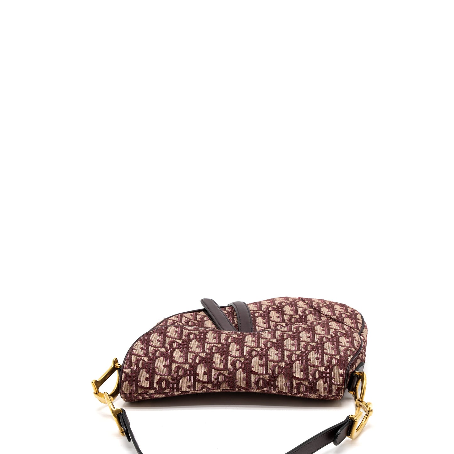 Dior Saddle Purse Red Oblique Embroidery