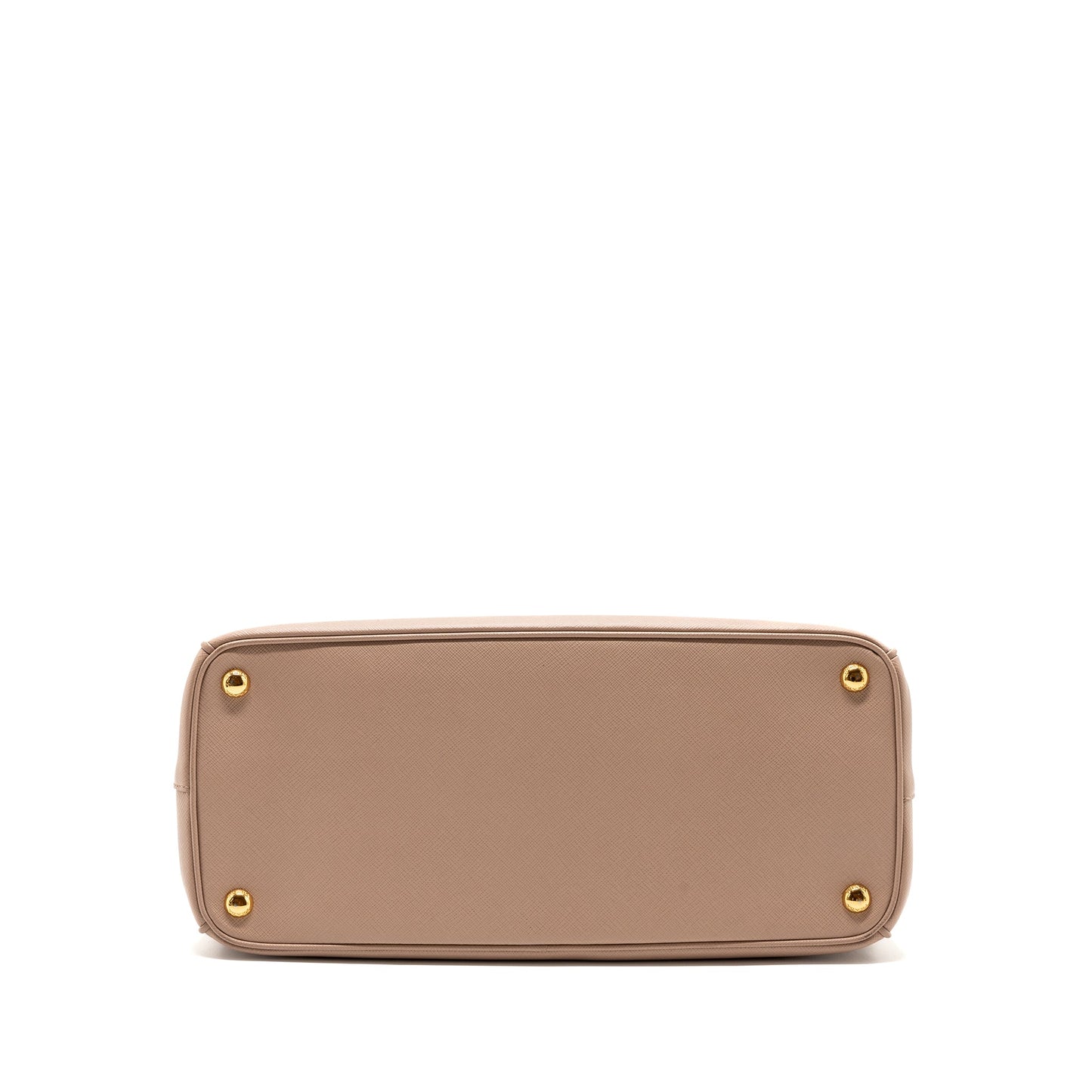 Prada Double Zip Shopping Toto Saffiano Cammeo