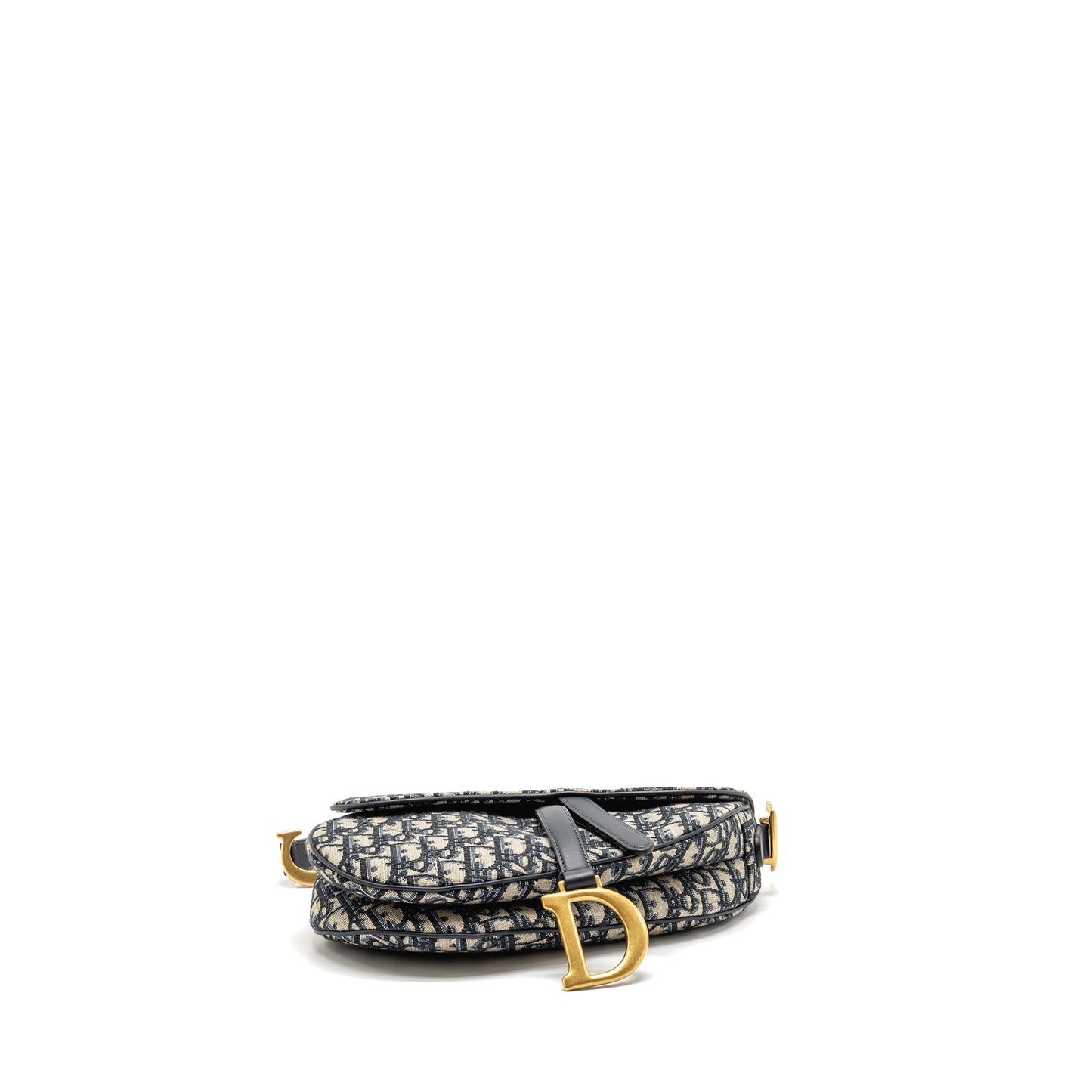 Dior Medium Saddle Purse Blue Oblique Canvas