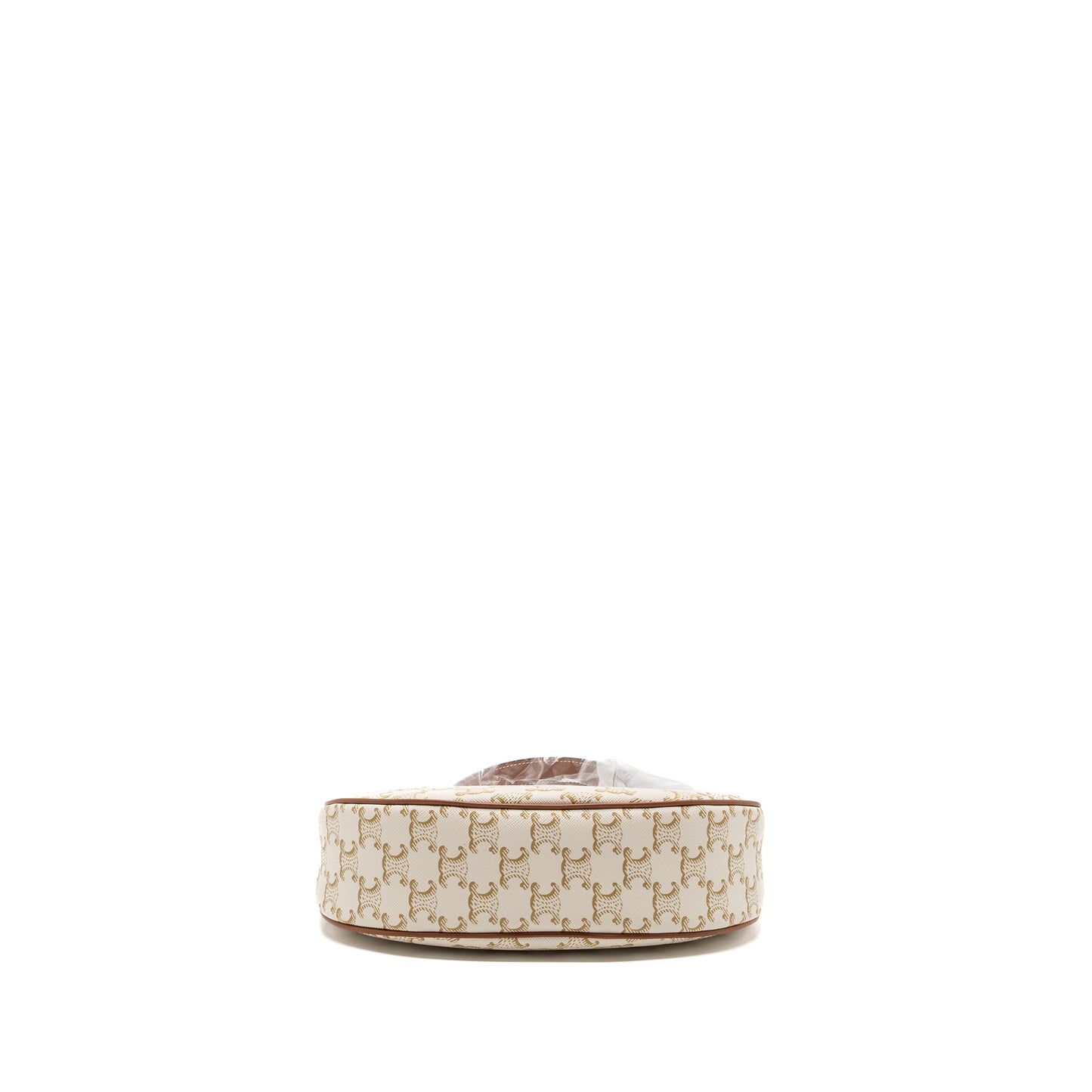 Celine Ava Purse Triomphe Canvas/Calfskin White