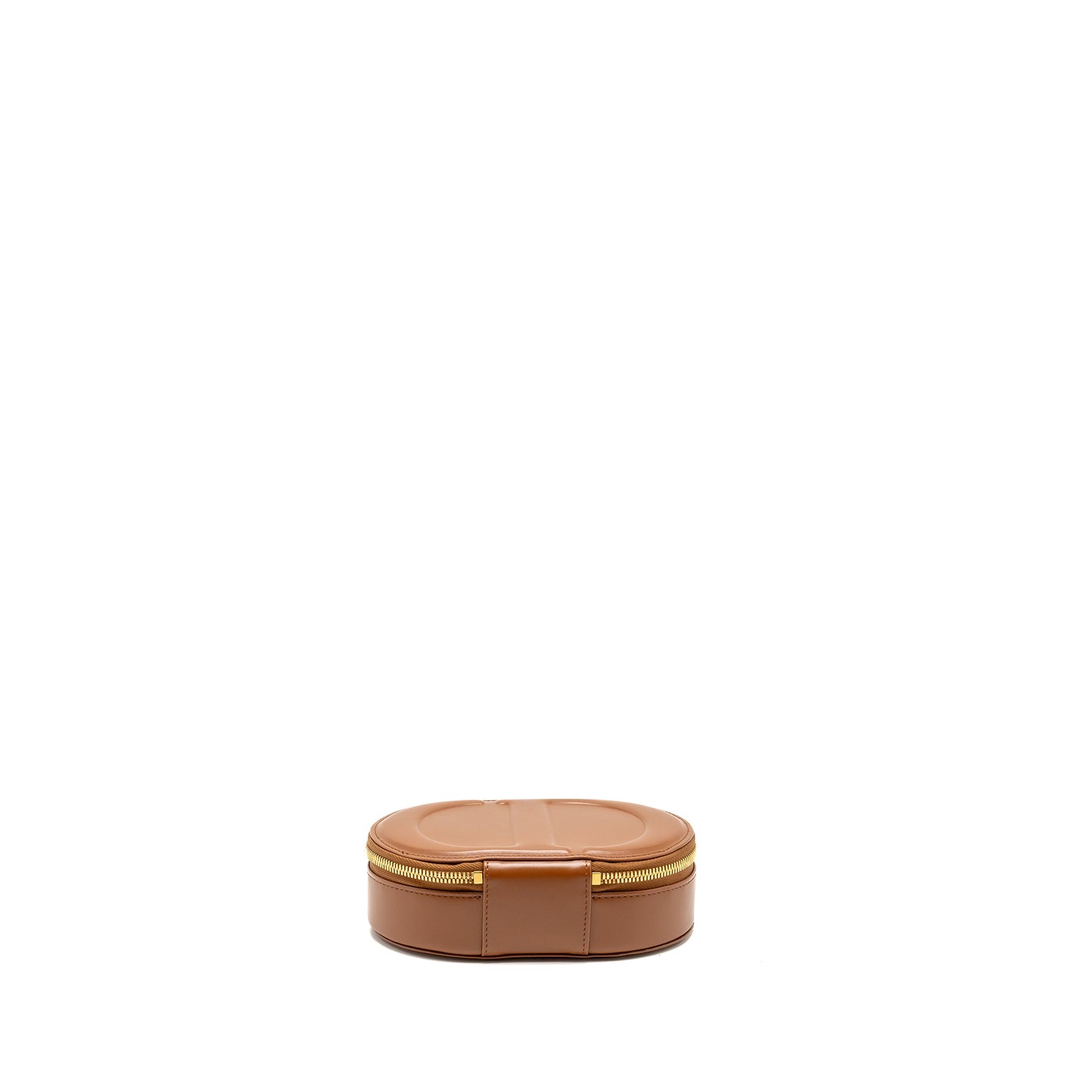 Dior Signature Pouch with Chain Calfskin Golden Saddle