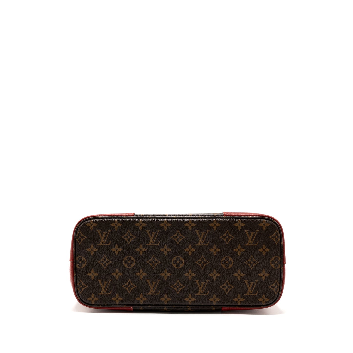 Louis Vuitton top handle tote Purse monogram canvas / red