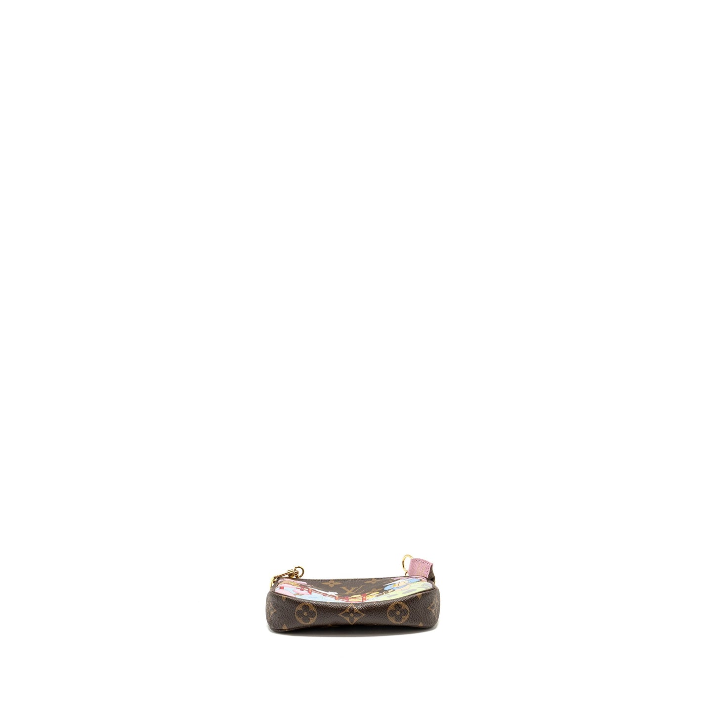 LOUIS VUITTON Mini Pochette Accessories 2021 Christmas Limited Edition Japanese Garden Sakura