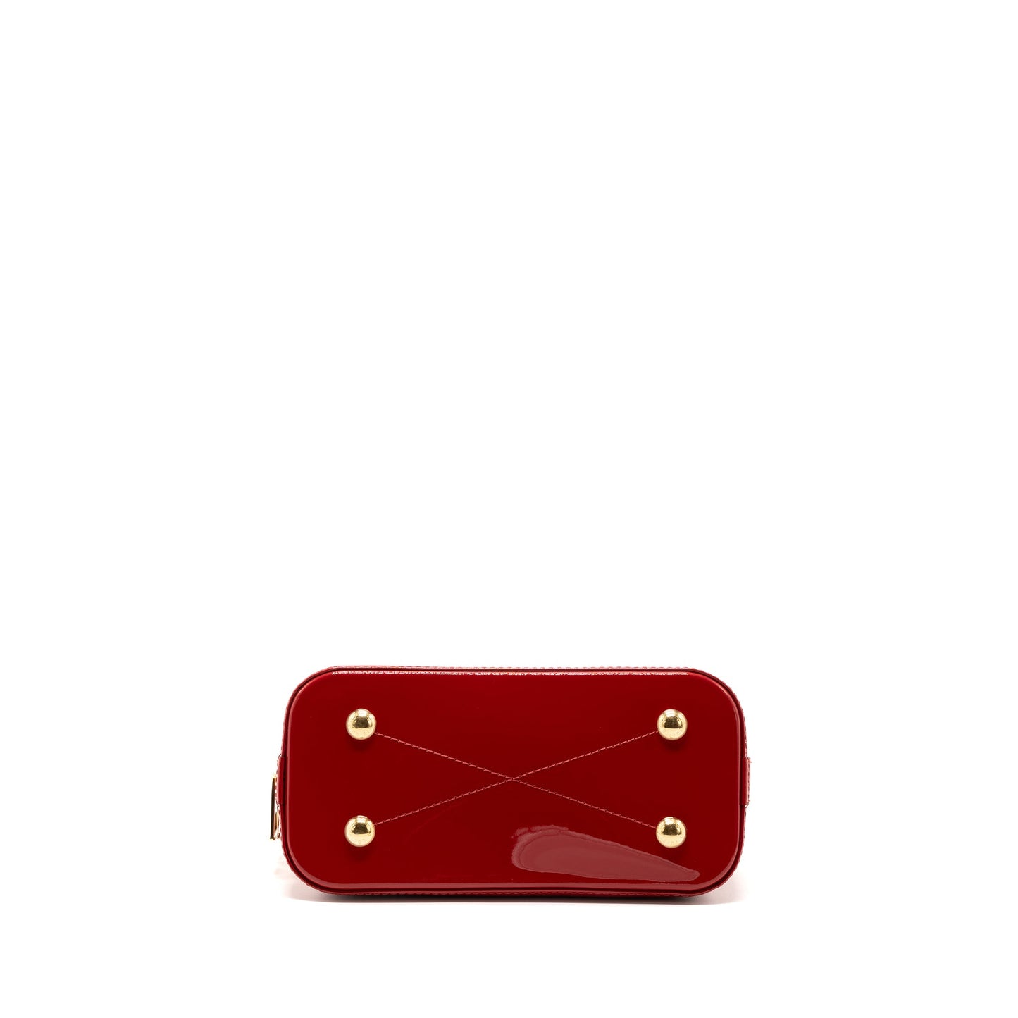 Louis Vuitton Alma limited edition Verni Miroir Patent Red/Monogram Canvas