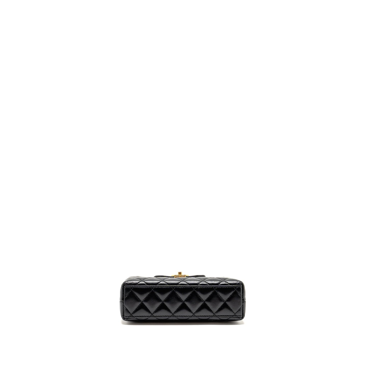 Chanel Mini Kelly Shopping Tote Bag Calfskin black GHW (microchip)