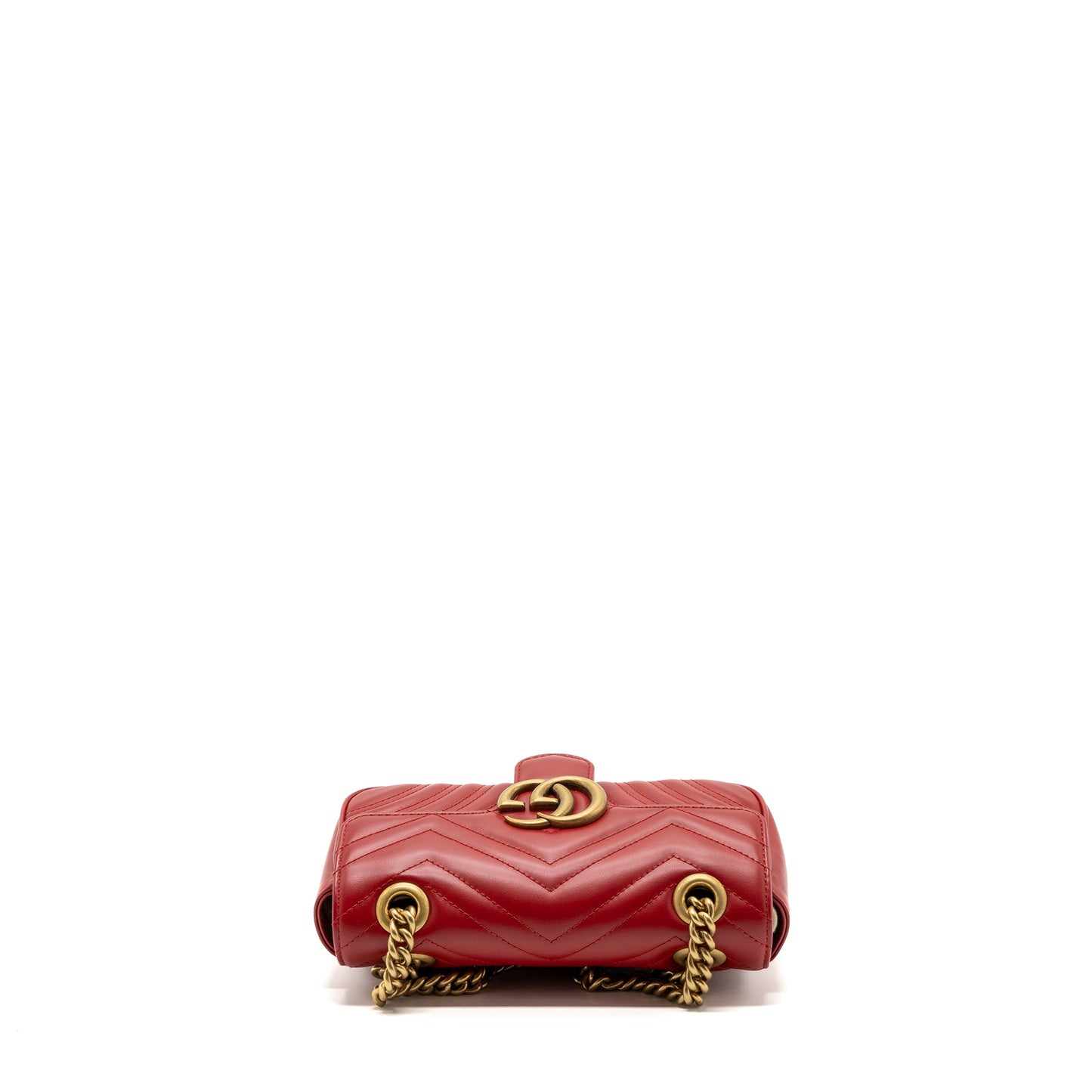Gucci Mini Marmont matelasse calfskin red