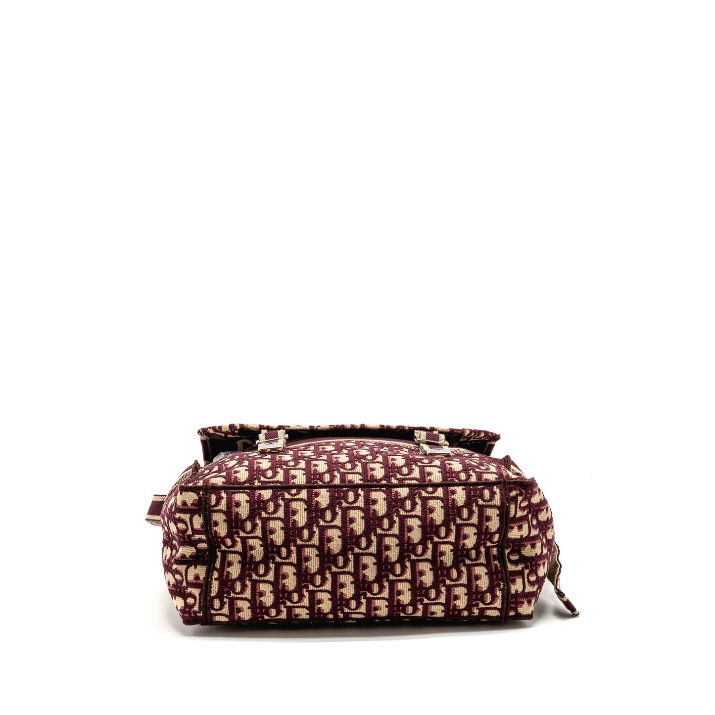 Dior Crossbody Messenger Purse Oblique Canvas Burgundy/Beige