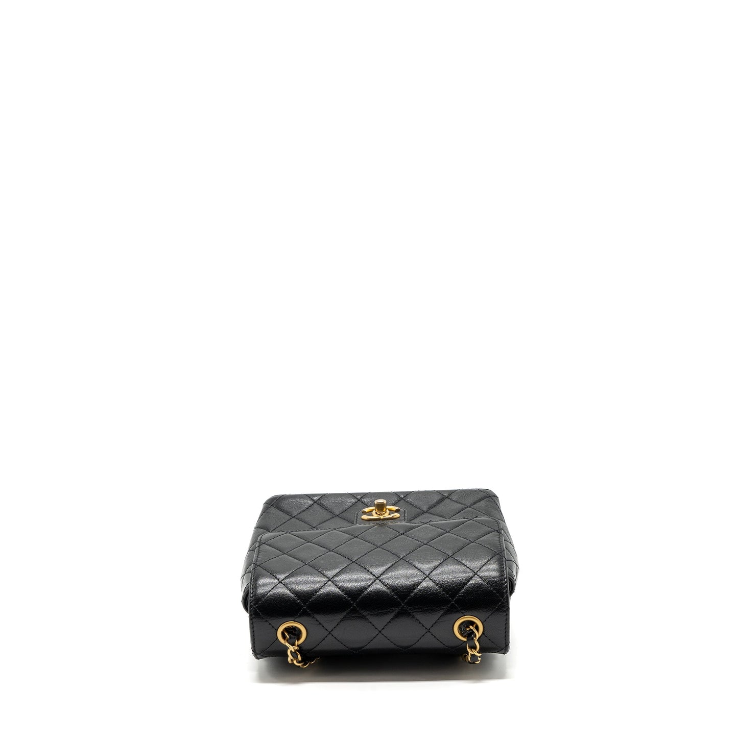 Chanel 22K retro new square large flap bag goatskin black GHW (microchip)