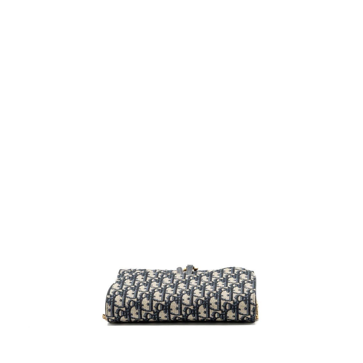 Dior Saddle Pouch With Chain Dior Oblique Jacquard blue