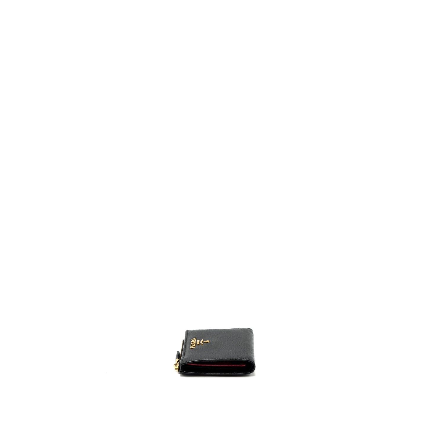 Prada Small Saffiano Leather Wallet Black