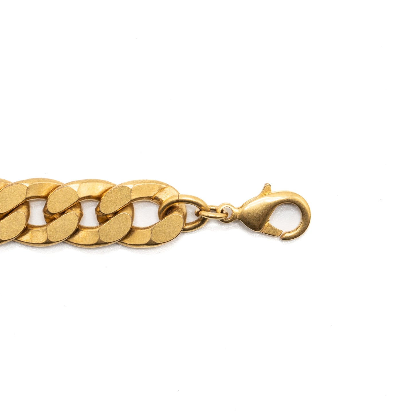 Dior and chain bracelet brushed gold tone