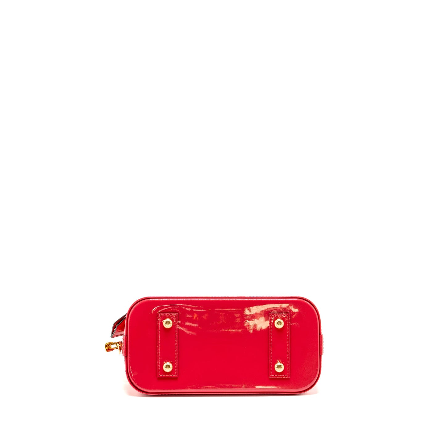 Louis Vuitton Alma Monogram Patent Red