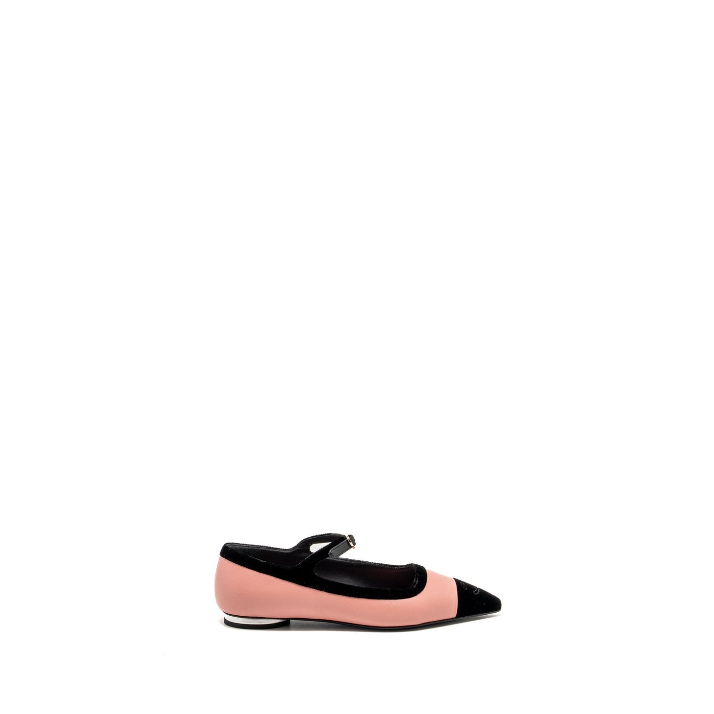 Chanel size 36.5 merry Janeâs shoes pink / black