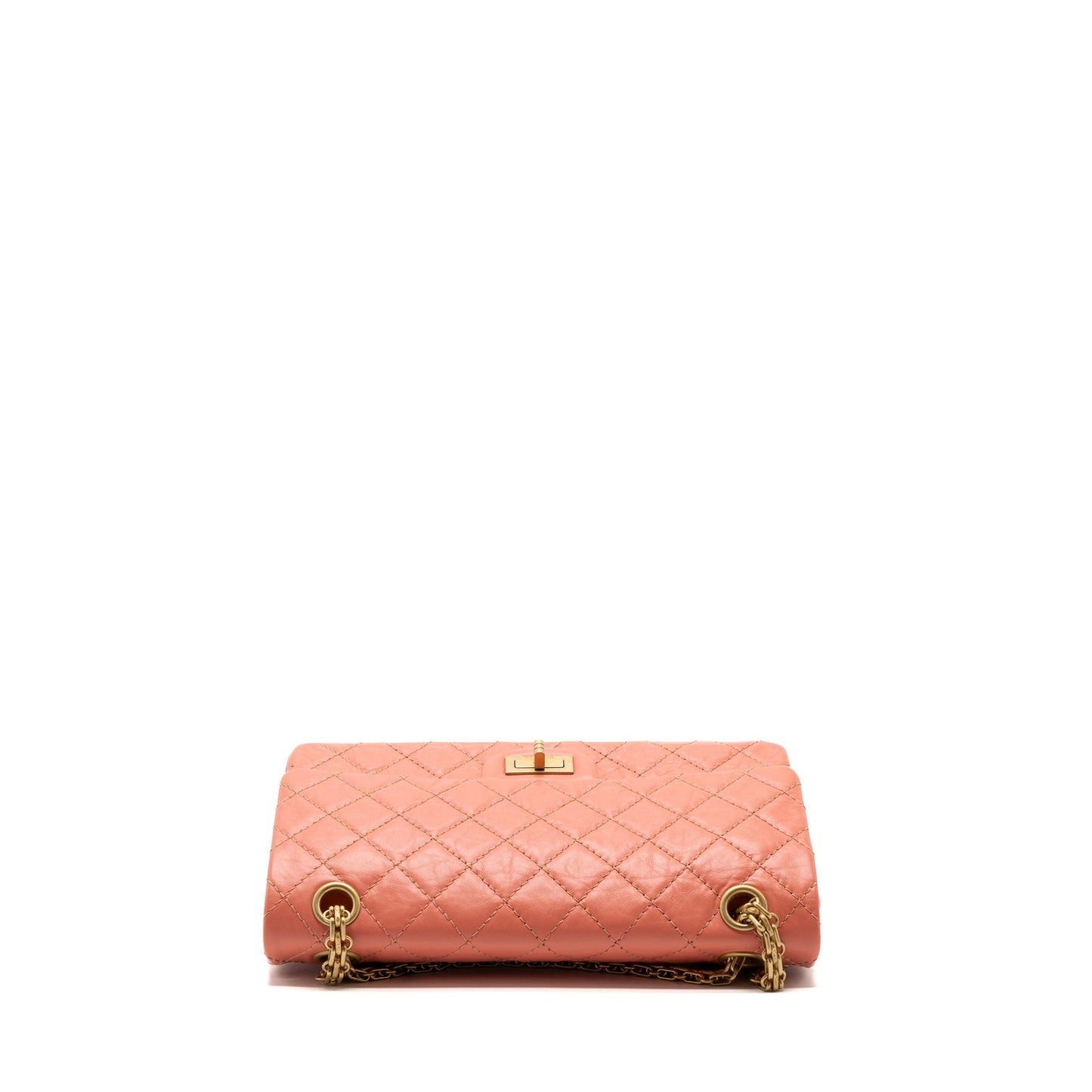 Chanel SMALL 2.55 REISSUE FLAP BAG aged calfskin LIGHT PINK GHW