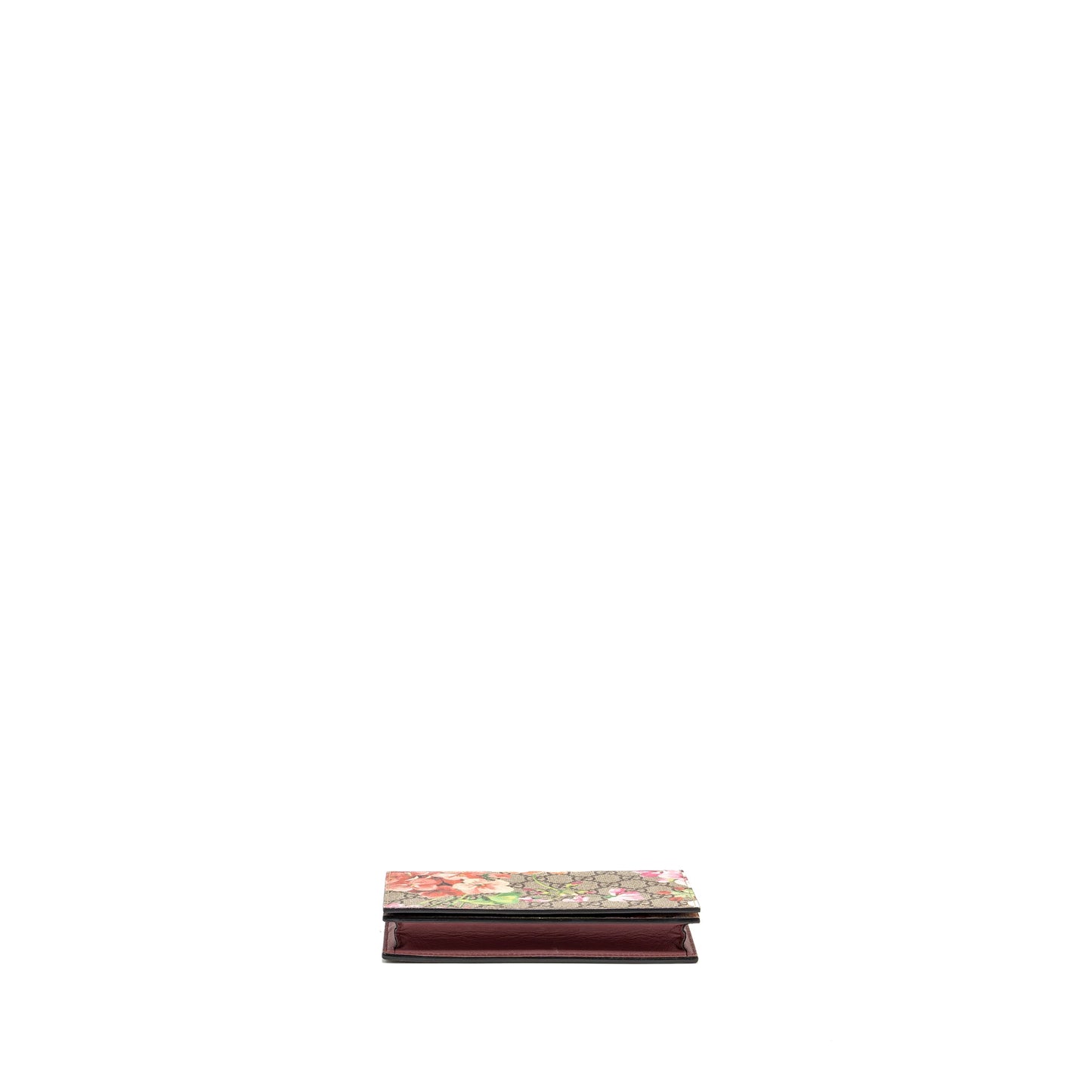 Gucci mini Clutch with chain flower printed supreme canvas