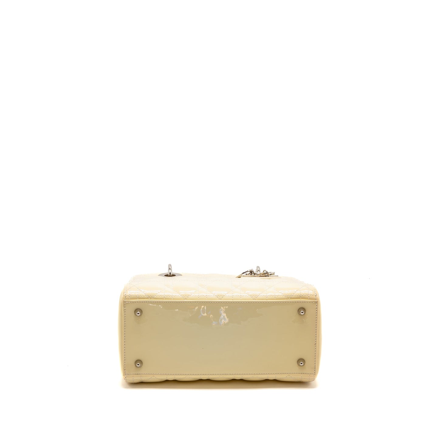 Dior Medium Lady Dior Patent Light Yellow