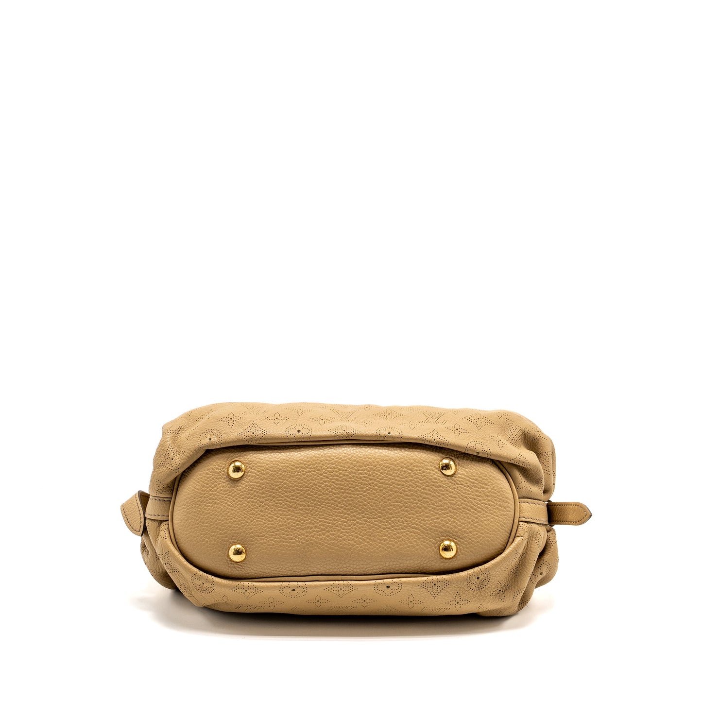 Louis Vuitton Mahina Hobo Purse Calfskin Beige