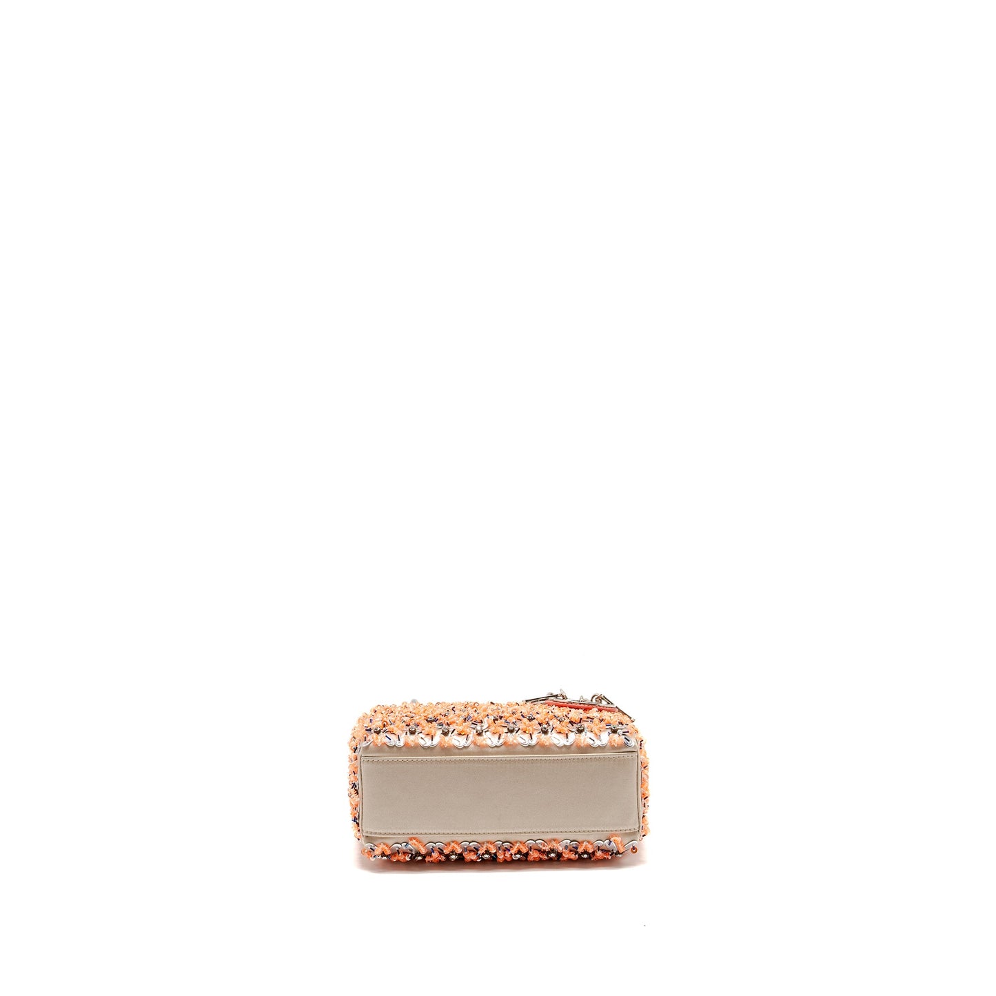 Dior Mini Lady Dior limited edition velvet / alligator / sequin light pink