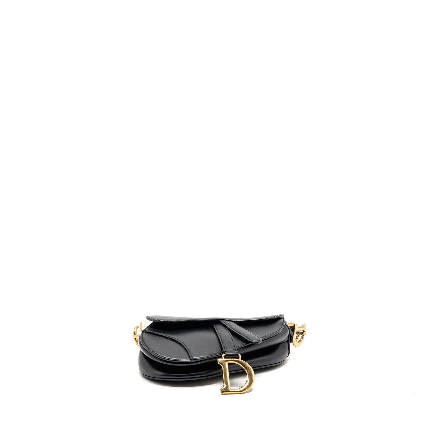 Dior Mini Saddle Purse Calfskin Black