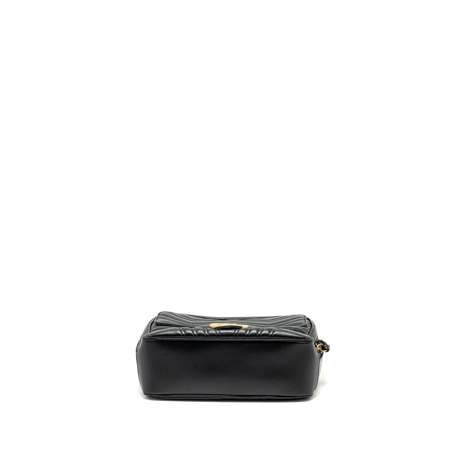 Gucci Marmont Zip Around Top handle camera Purse calfskin black
