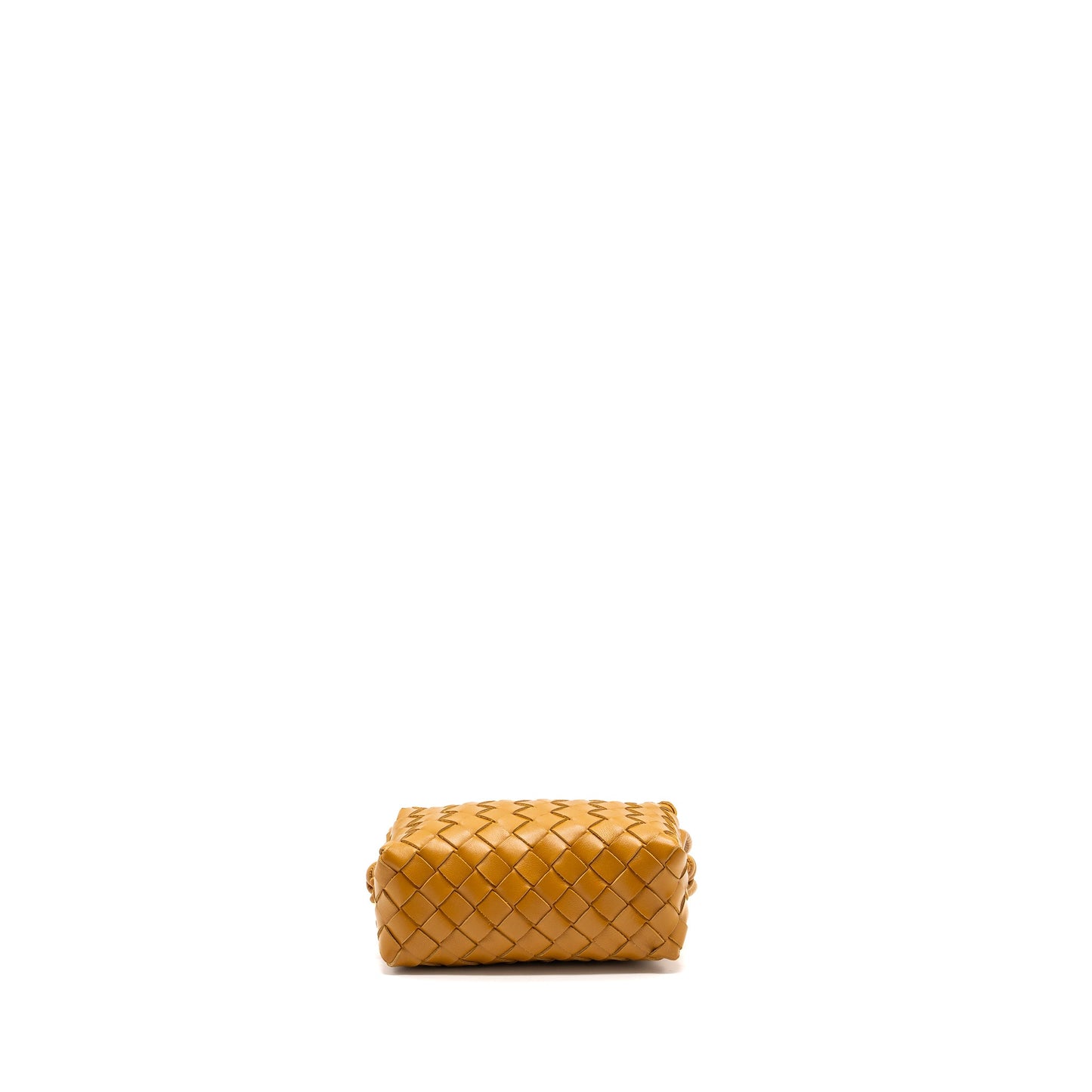 Bottega Veneta Mini Loop Camera Purse Lambskin Caramel