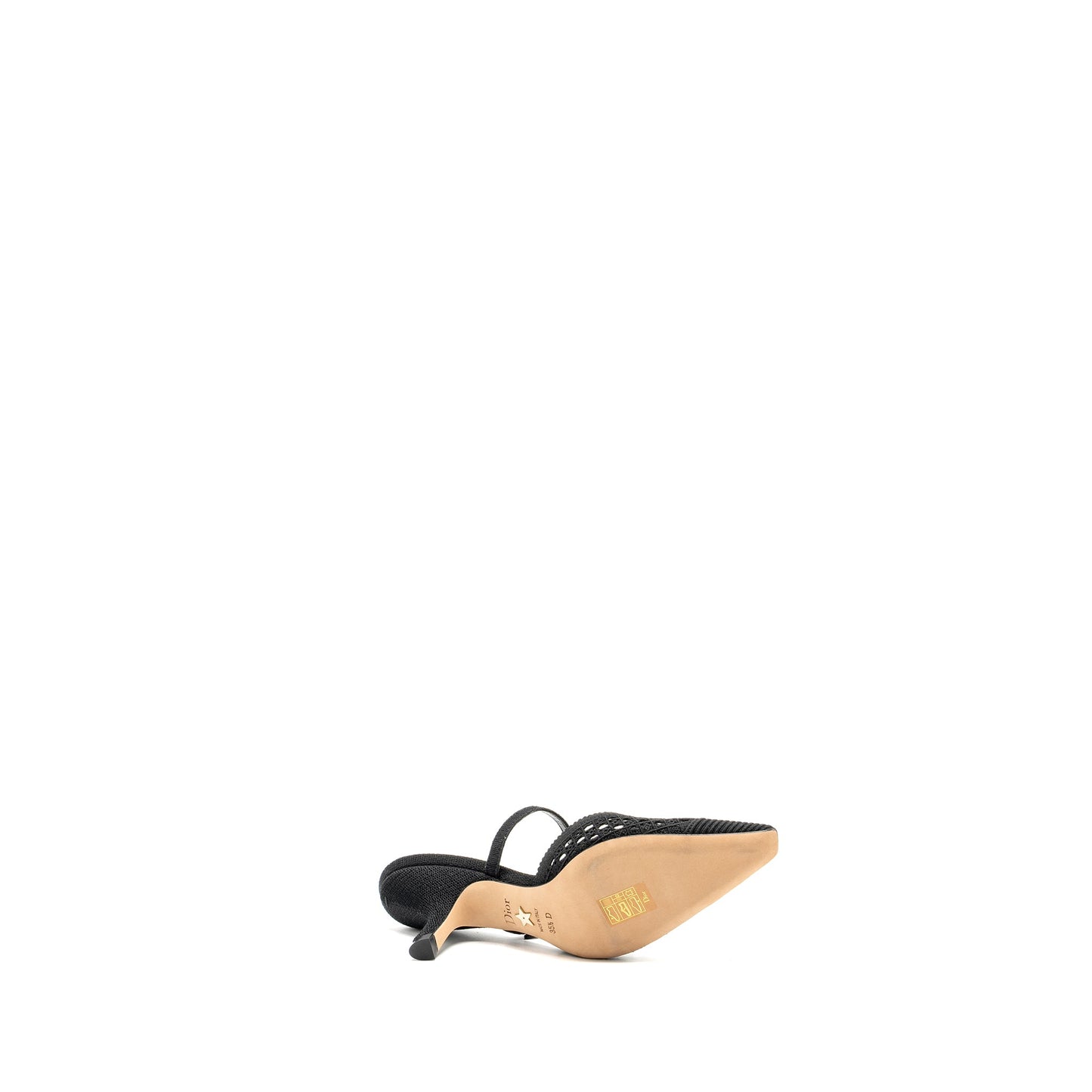 Size 35.5 Capture Mule Sandals Cannage Black