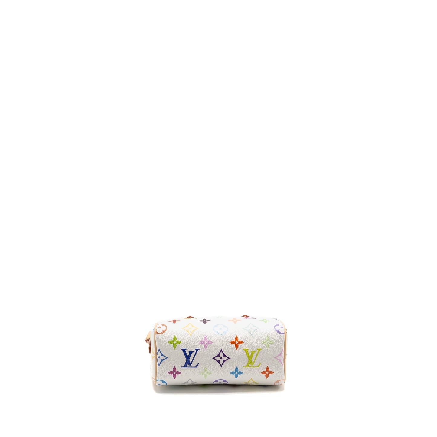 Louis Vuitton x Takashi Murakami Nano Speedy Multicoloured Monogram Canvas White
