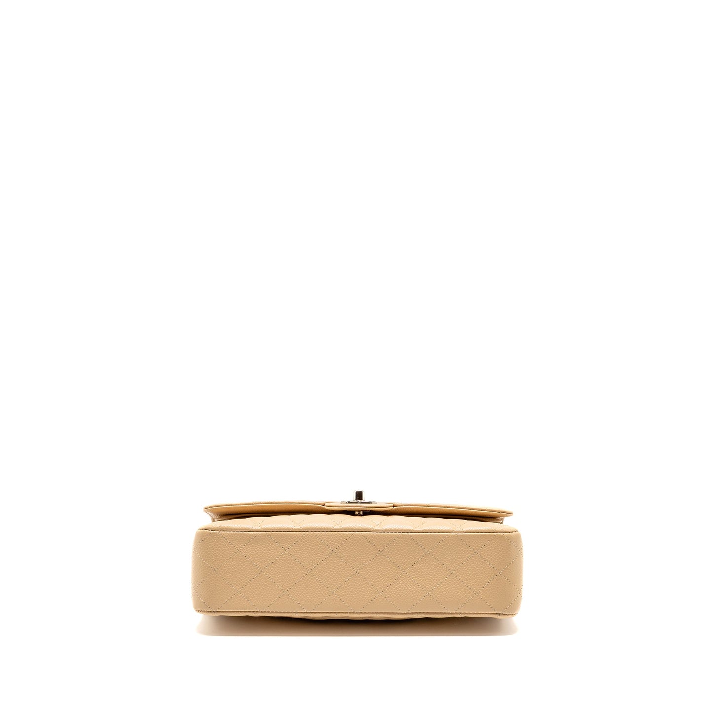 Chanel Medium Classic Double Flap Bag Caviar Beige SHW