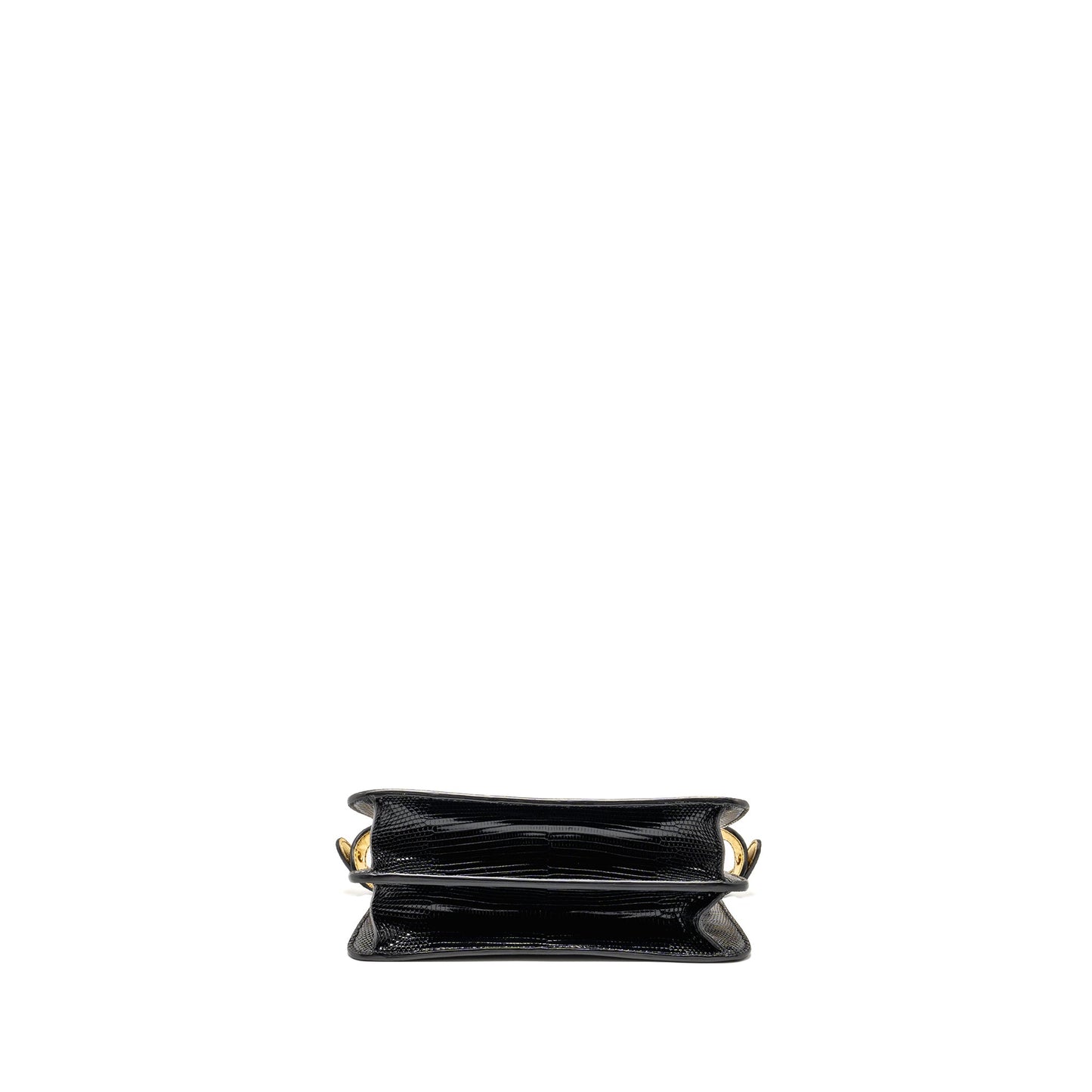 Fendi Peekaboo I See You Purse Lizard Black