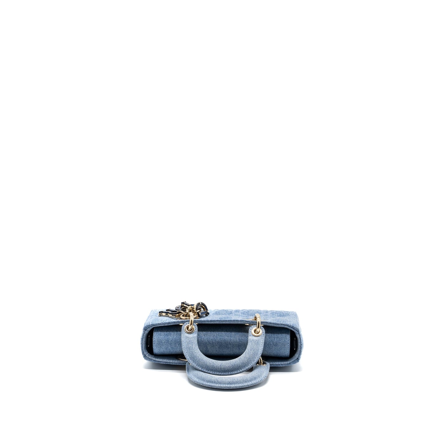 SMALL D- Purse MACROCANNAGE DENIM