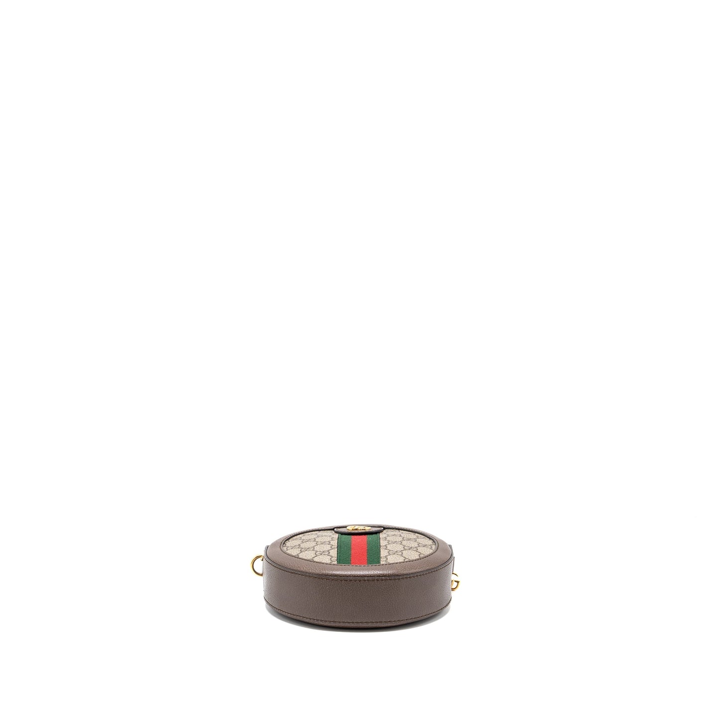 Gucci Ophidia mini round Mini Purse supreme canvas / brown