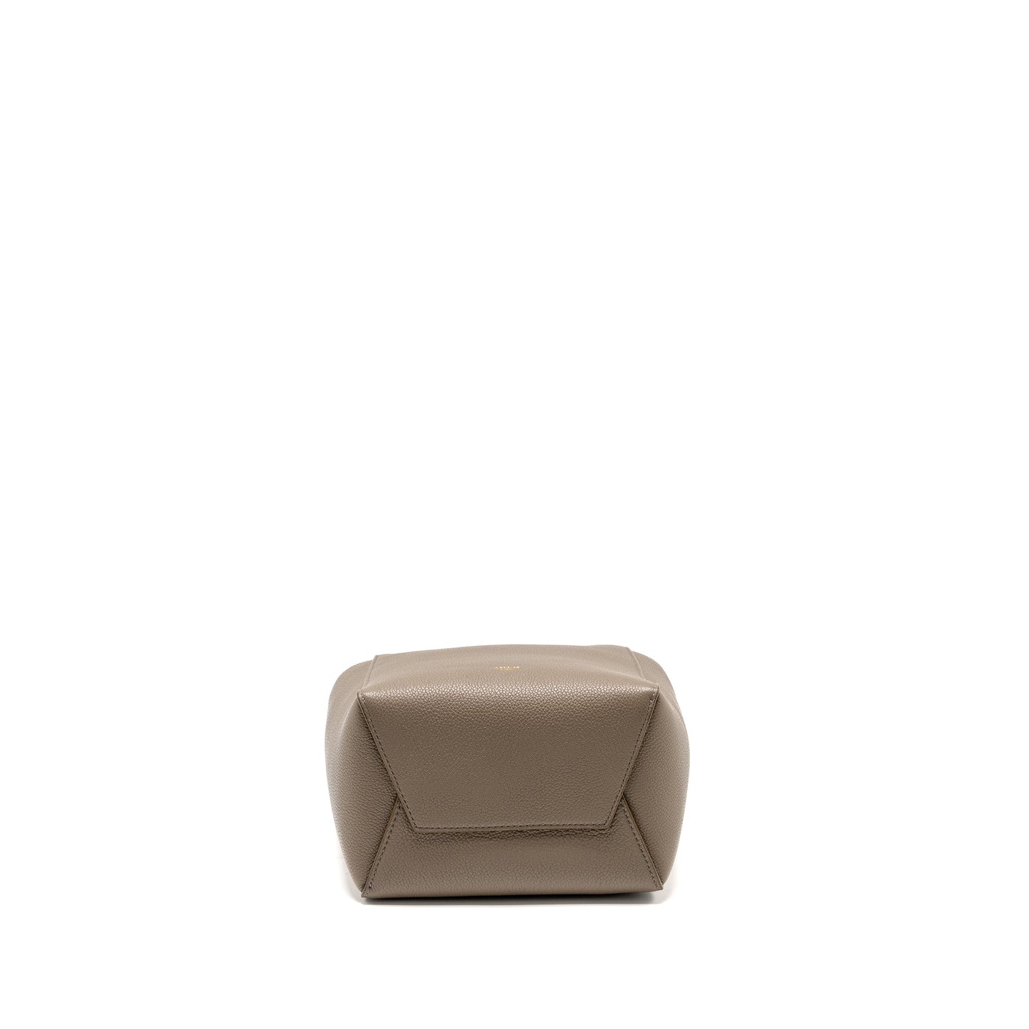 Celine Sangle Bucket Purse Calfskin Grey