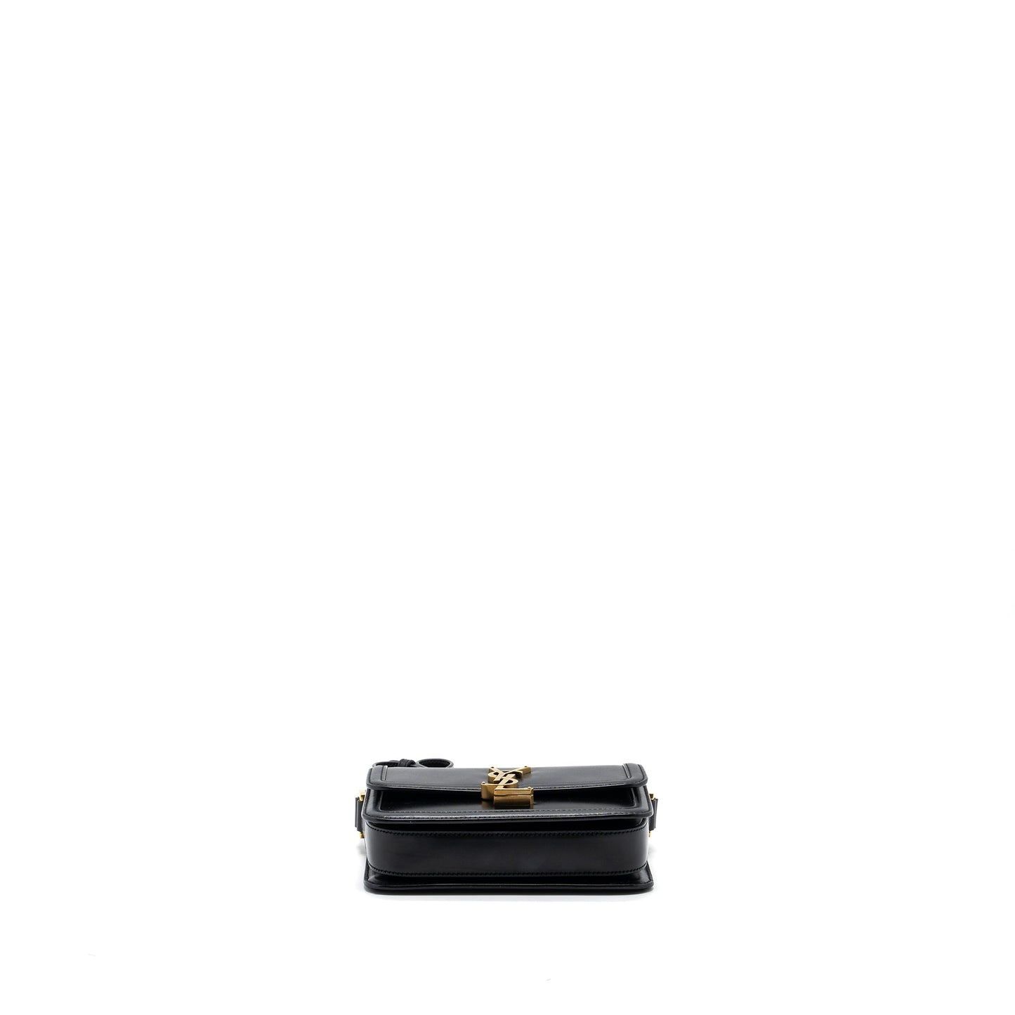 Saint Laurent Small Solferino Satchel Crossbody Purse Box Calfskin Black