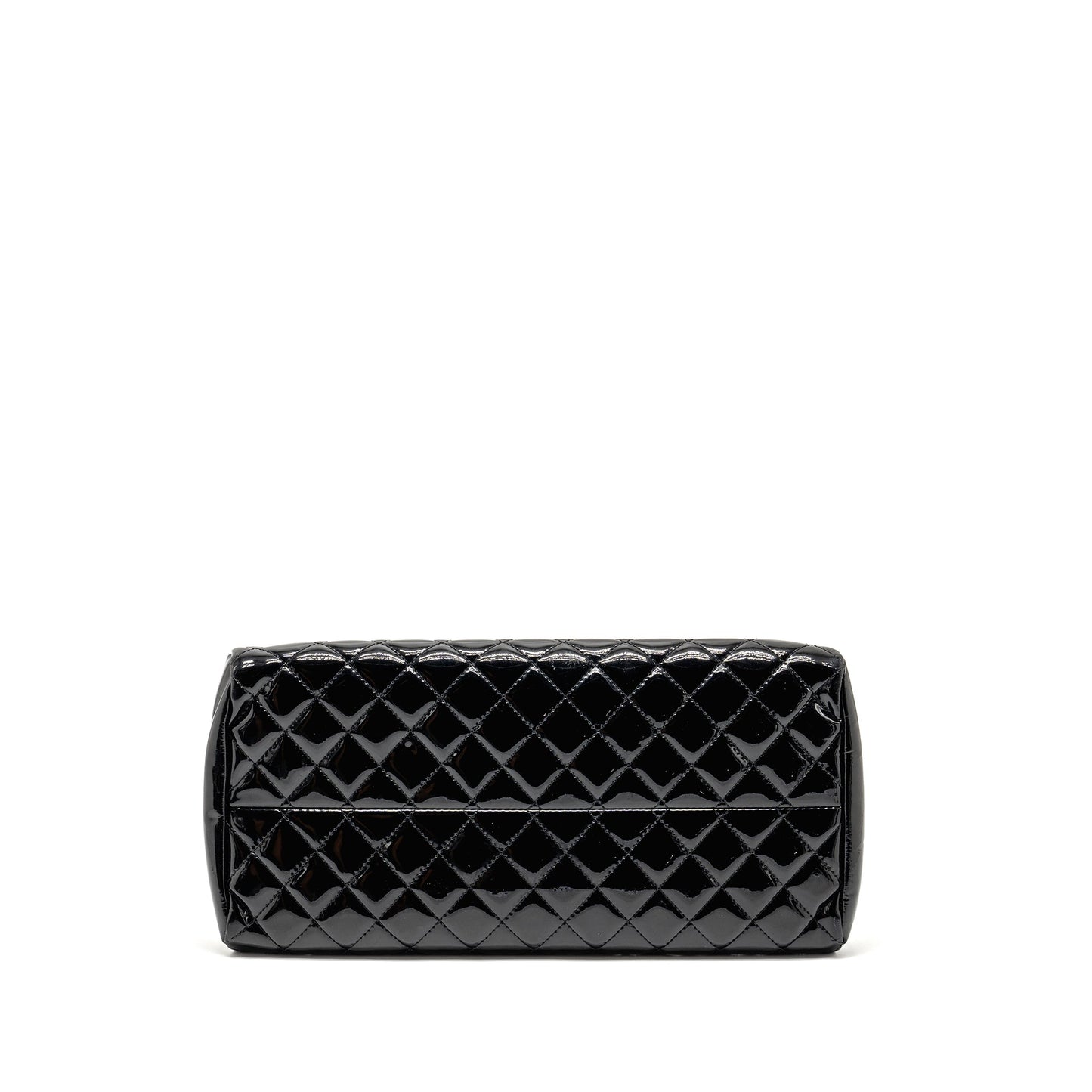 Chanel Just Mademoiselle Bowling Bag Patent Black SHW