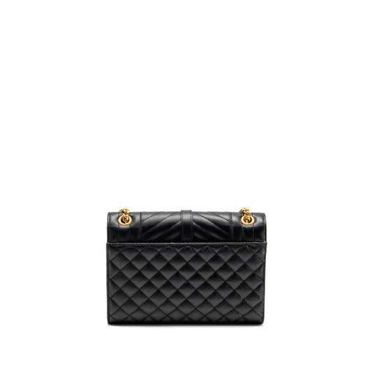 Saint Laurent/ Medium Envelope Purse Calfskin Black
