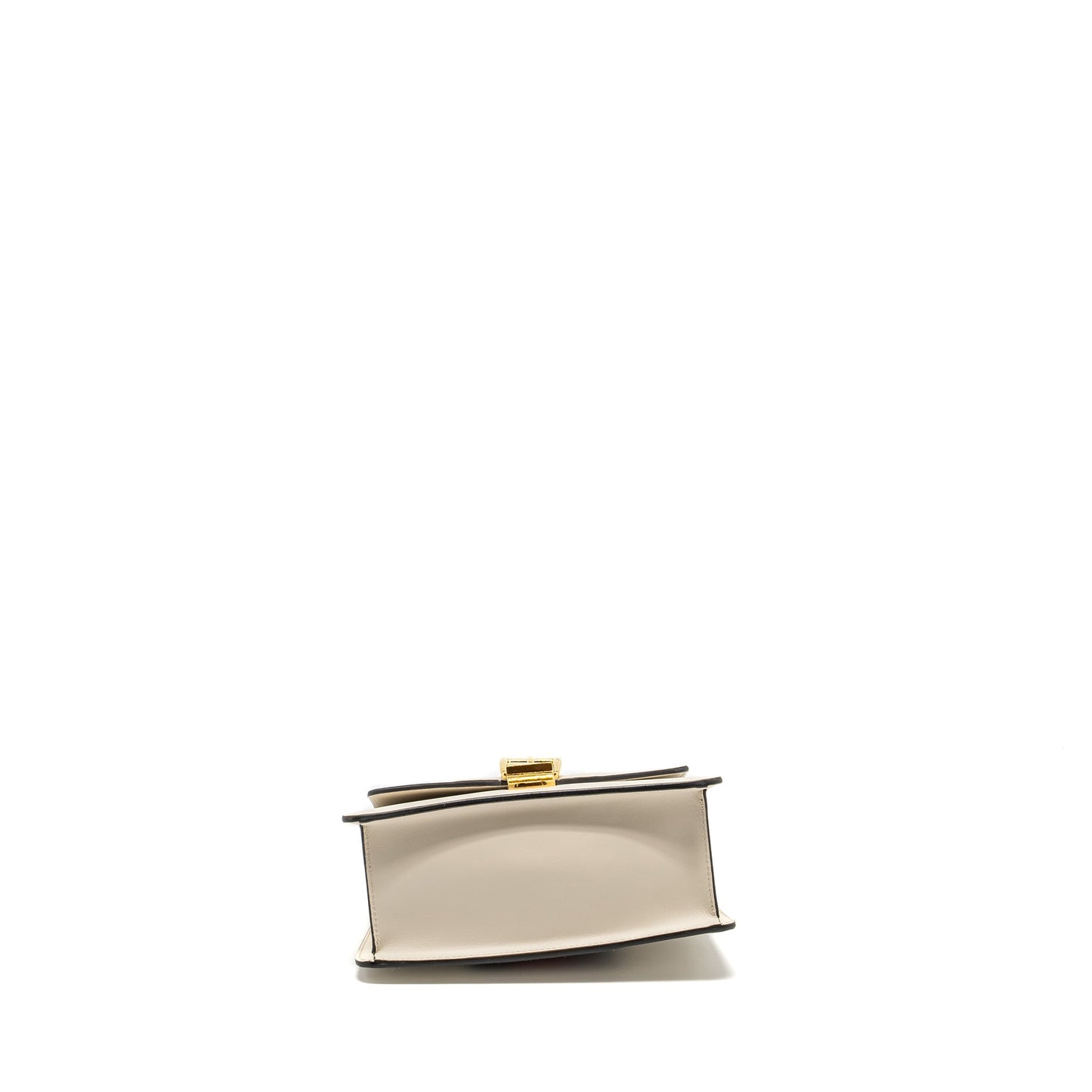 Gucci Mini Sylvie Top Handle Purse Calfskin White