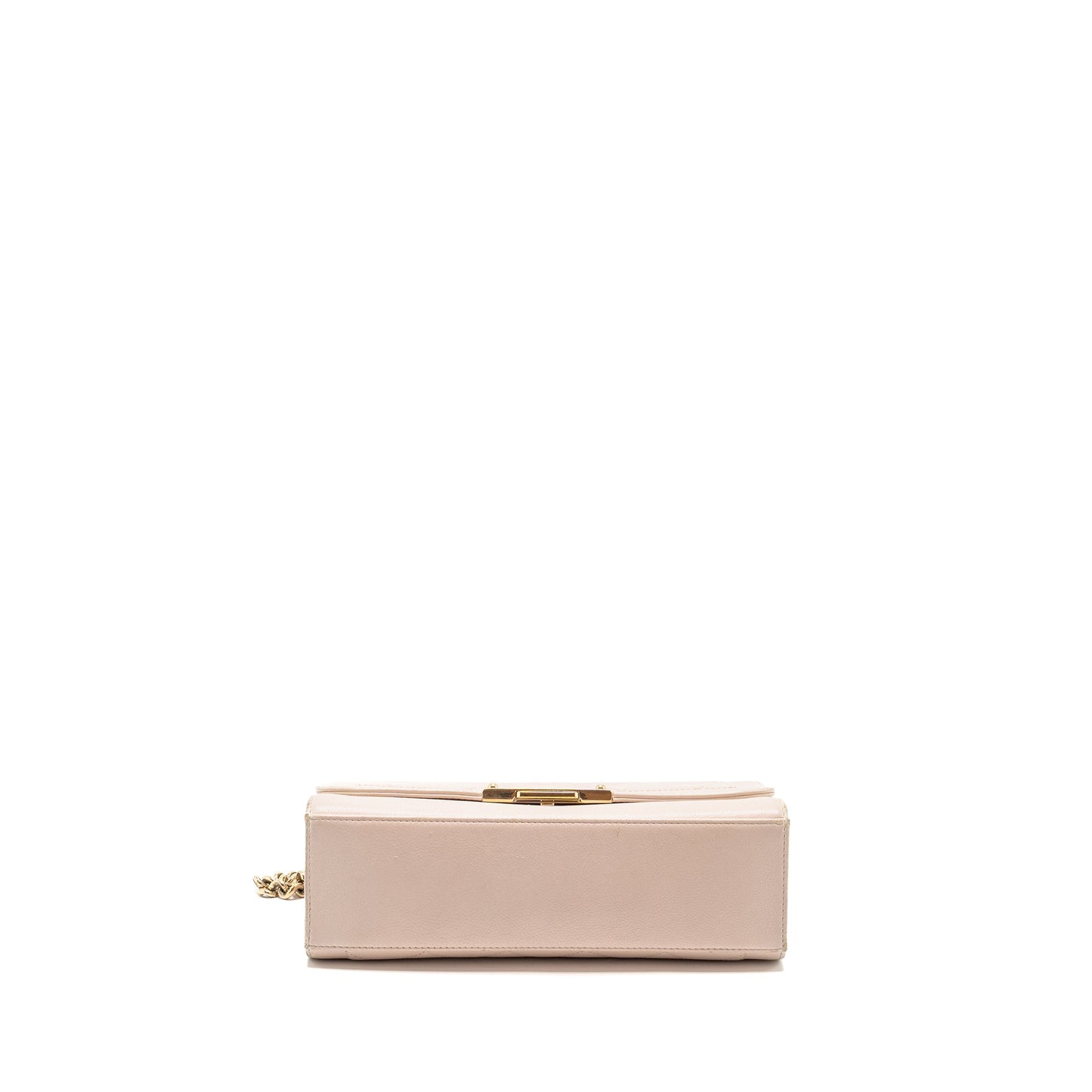 Chanel 17C Click Label Shoulder Bag Calfskin Light Pink LGHW