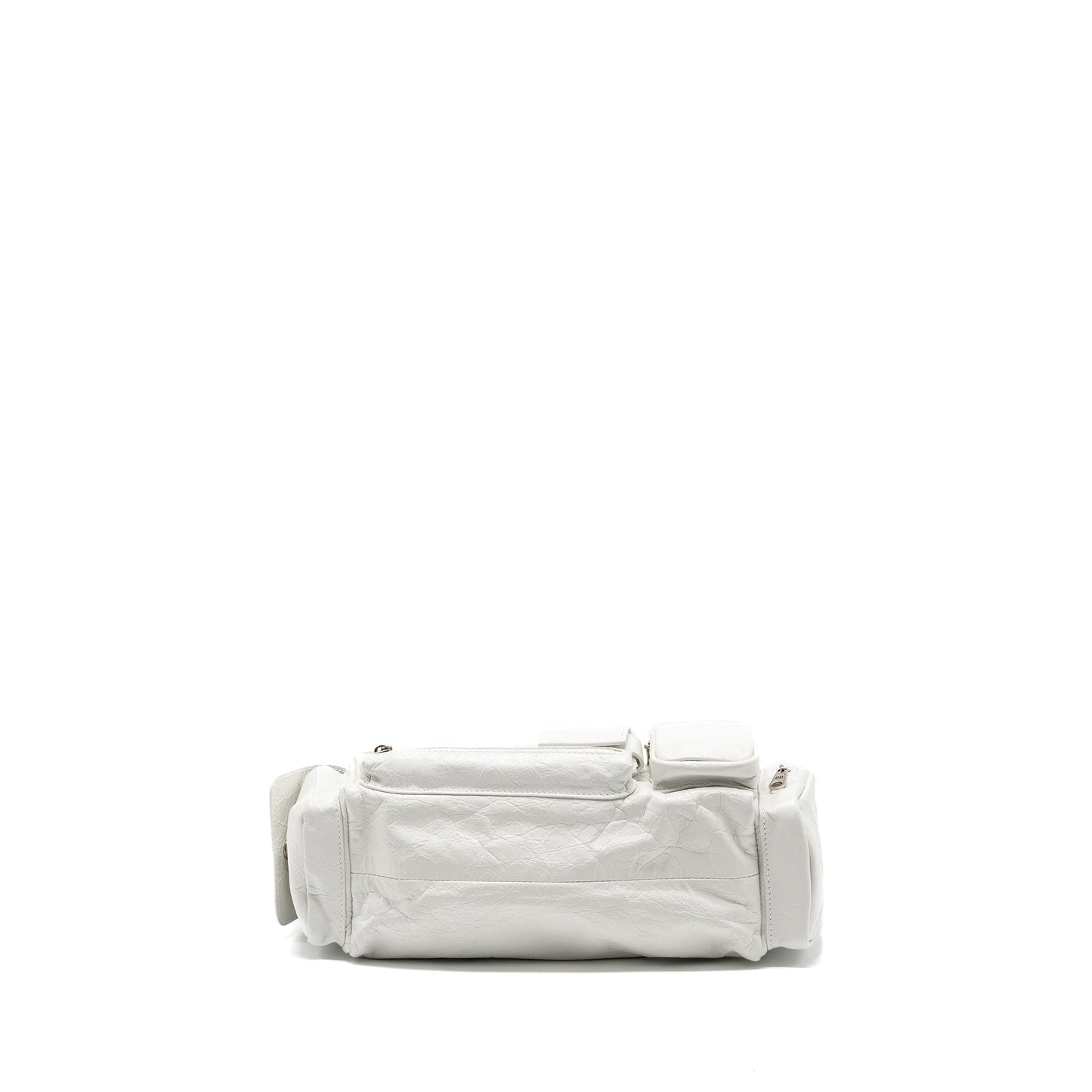 Balenciaga Superbusy Sling Purse Calfskin Optic White