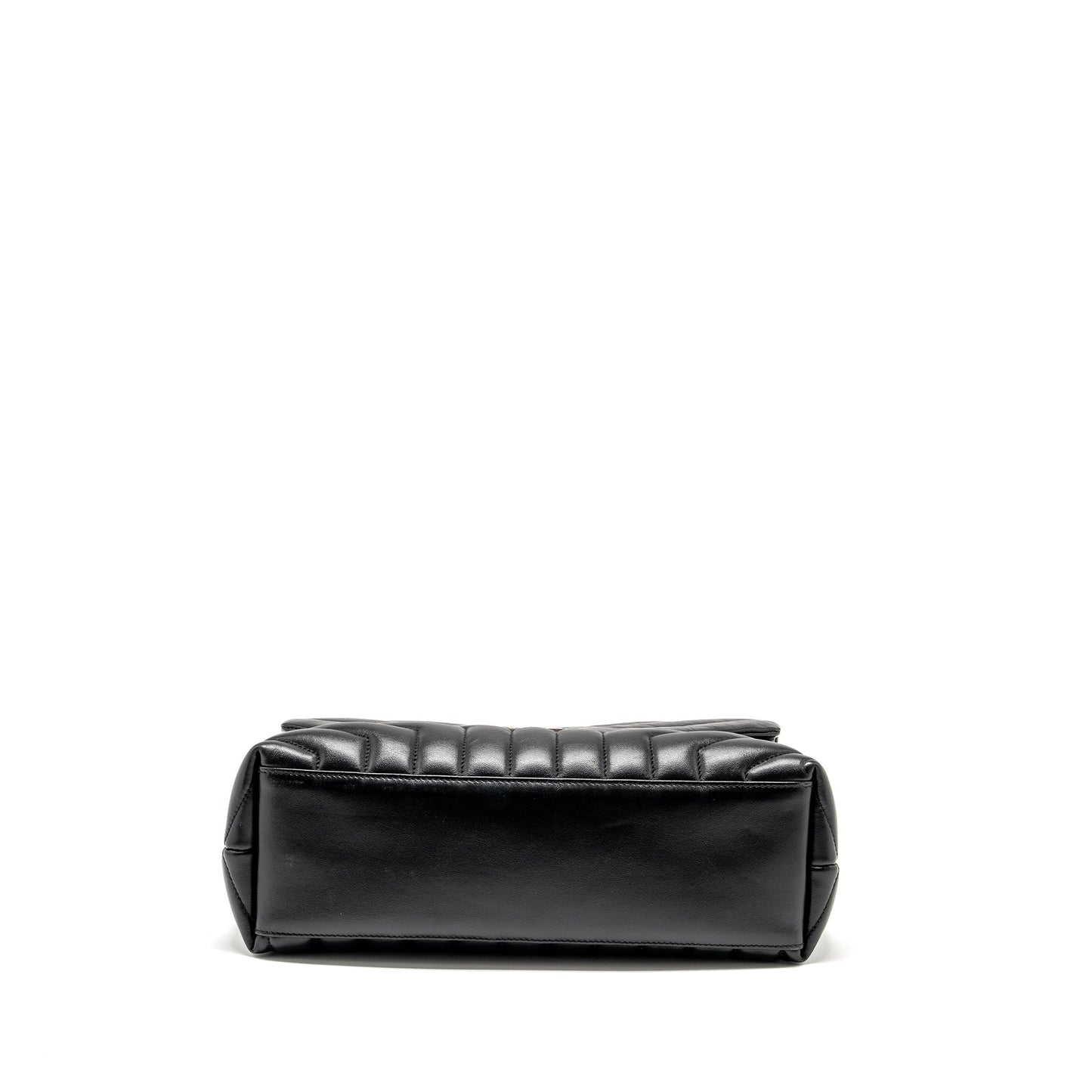 Saint Laurent / Medium Lou Lou Purse Calfskin Black Ruthenium Hardware