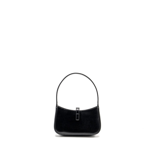Saint Laurent / Mini 5 A 7 Hobo Purse Smooth Calfskin Black