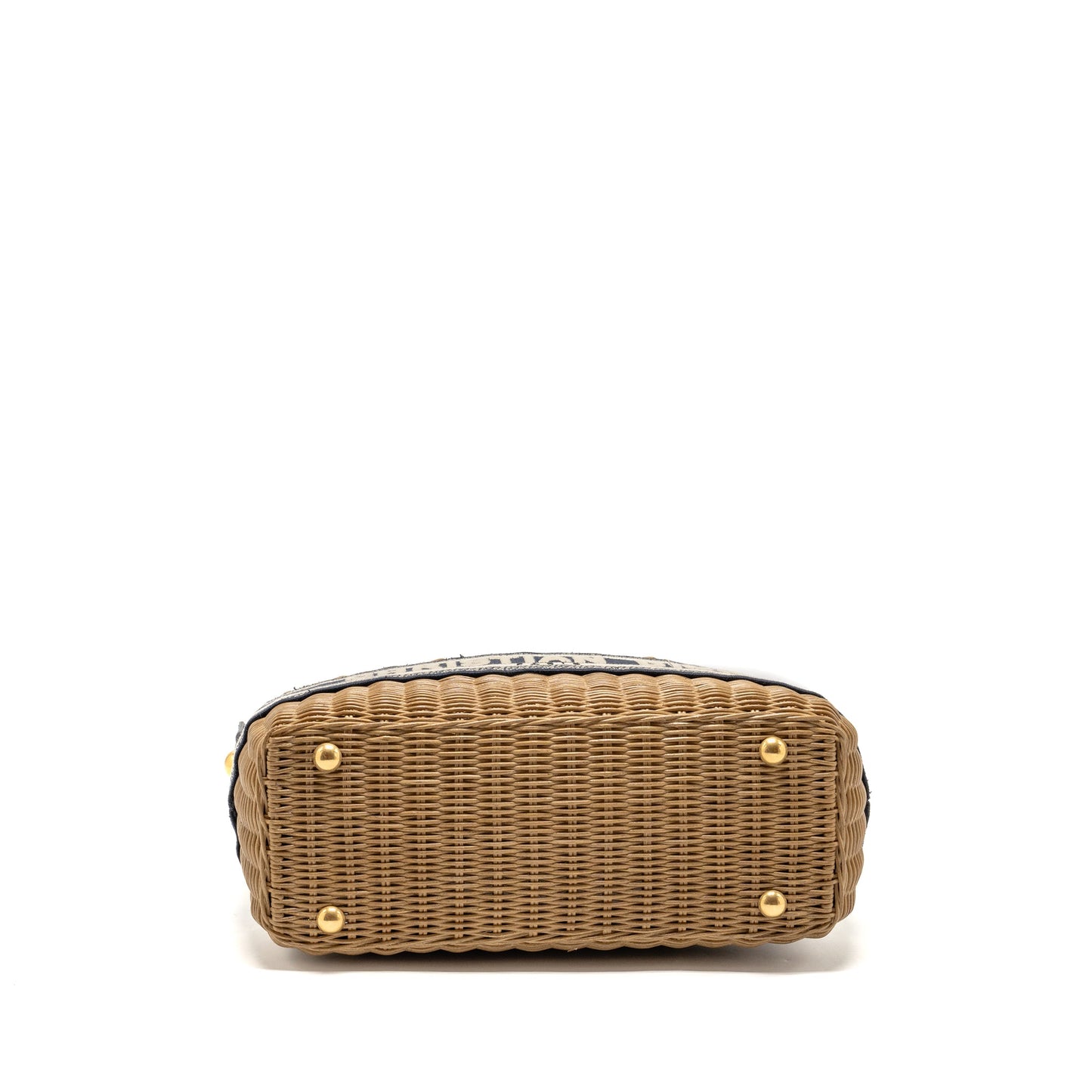 Dior Wicker Basket Mini Purse Blue Dior Oblique Jacquard