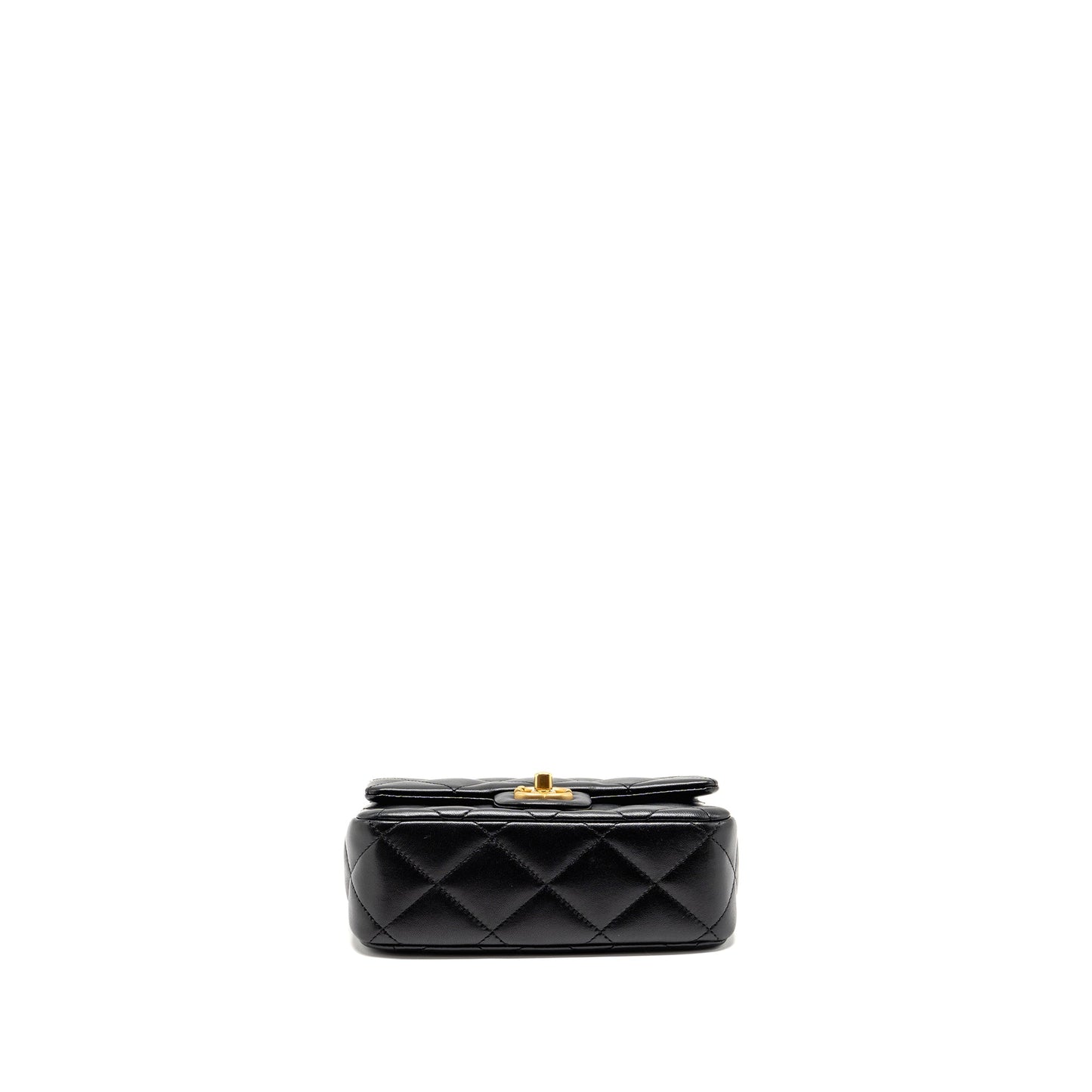 Chanel Coco Love Flap Bag Adjustable Chain Lambskin Black GHW (Microchip)
