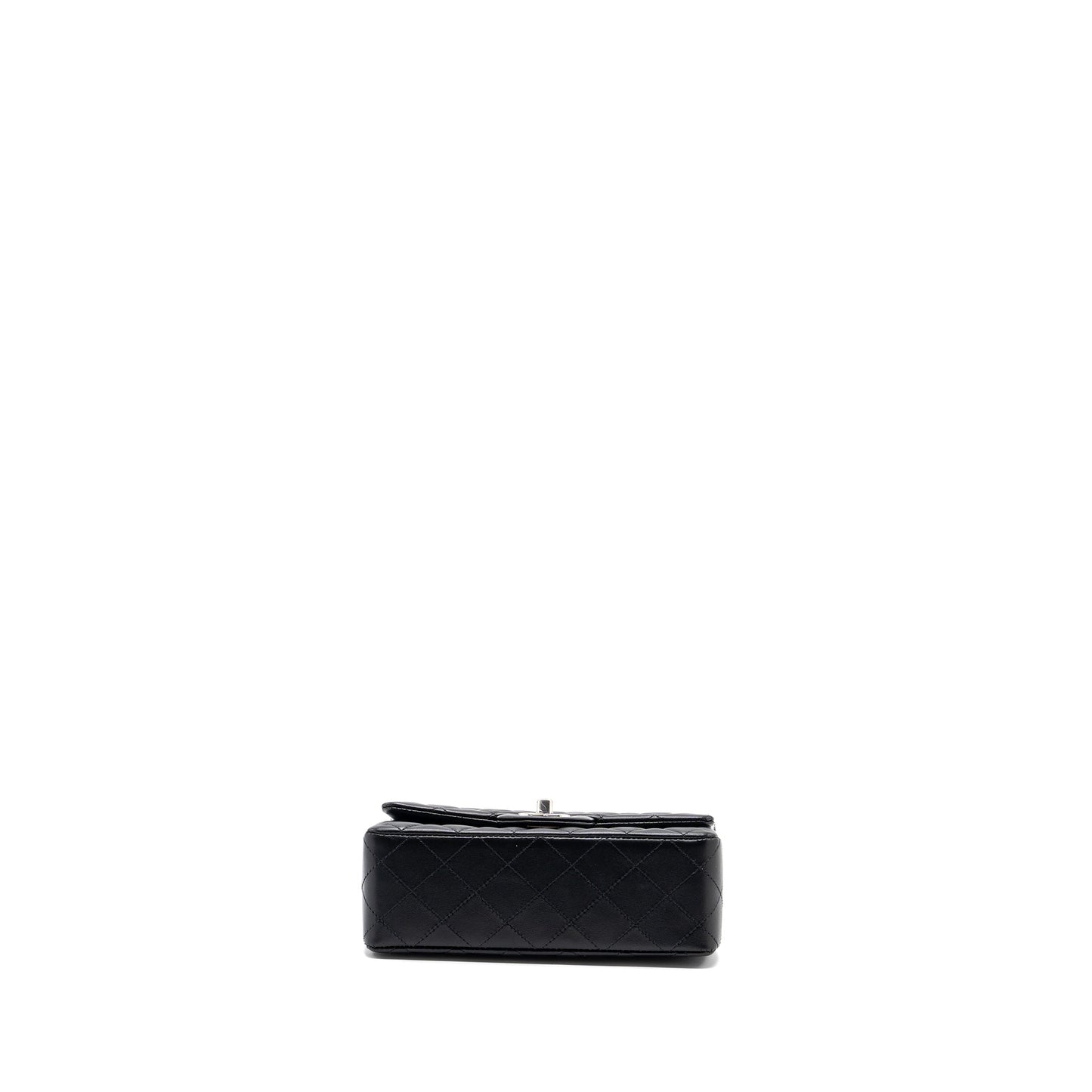 Chanel mini rectangular flap bag lambskin black HW (microchip)