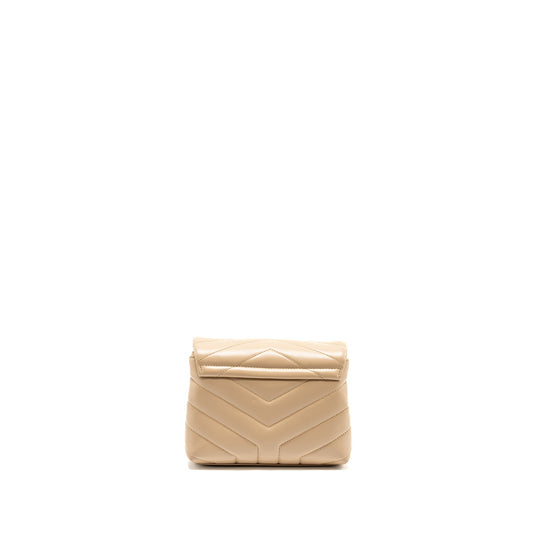 SAINT LAURENT / Toy LouLou Quilted Mini Purse Calfskin Beige