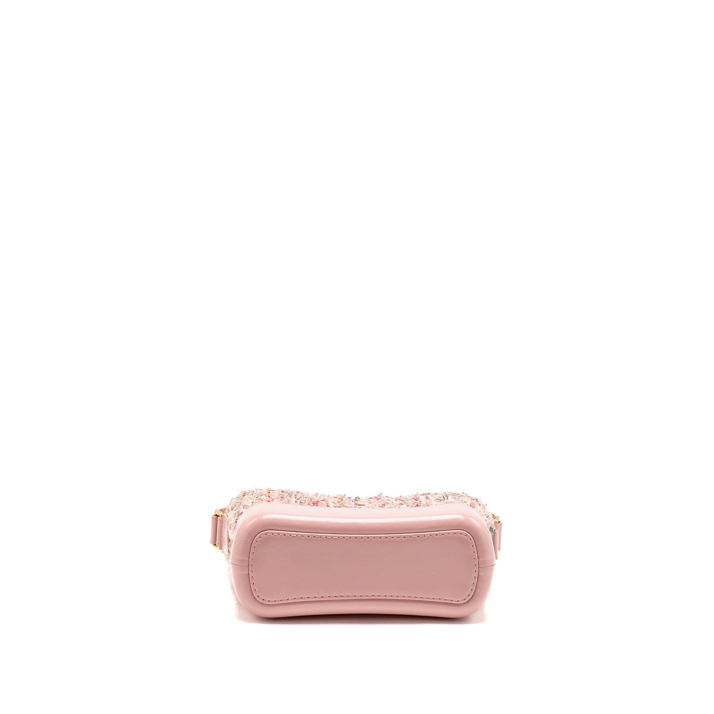 Chanel Small Gabrielle Hobo Bag Tweed/Shiny Calfskin Pink Multicoloured Hardware