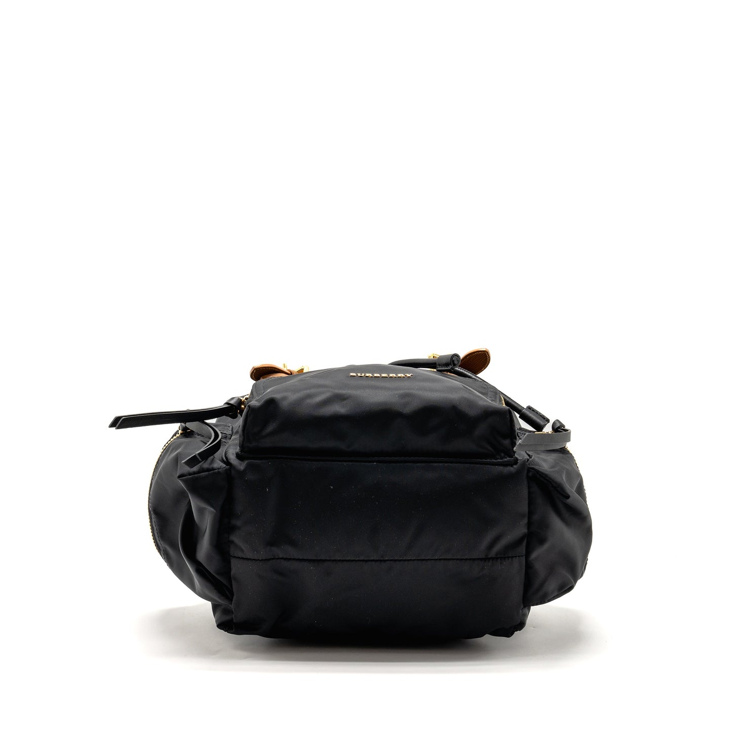 Burberry Medium Rucksack Backpack Nylon Black/Caramel
