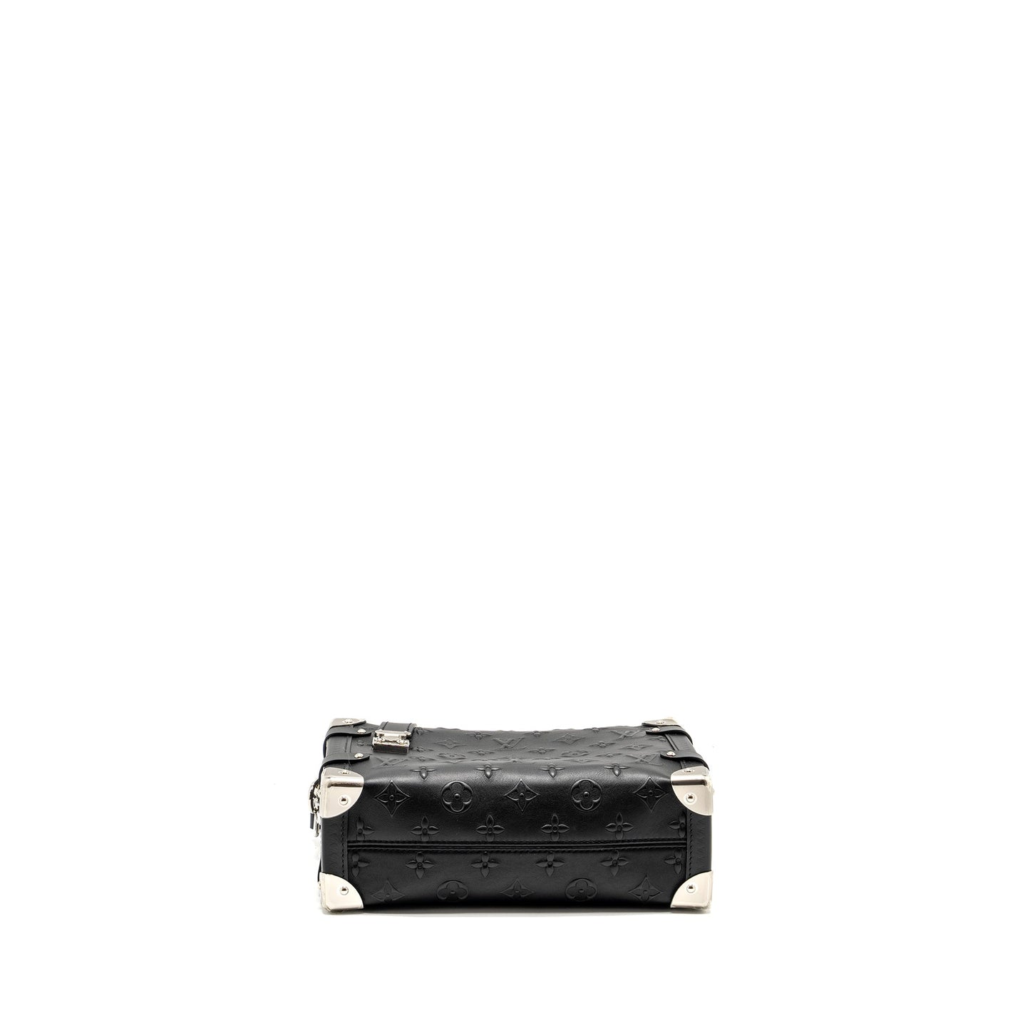 Louis Vuitton Side Trunk Monogram Debossed Calfskin Black